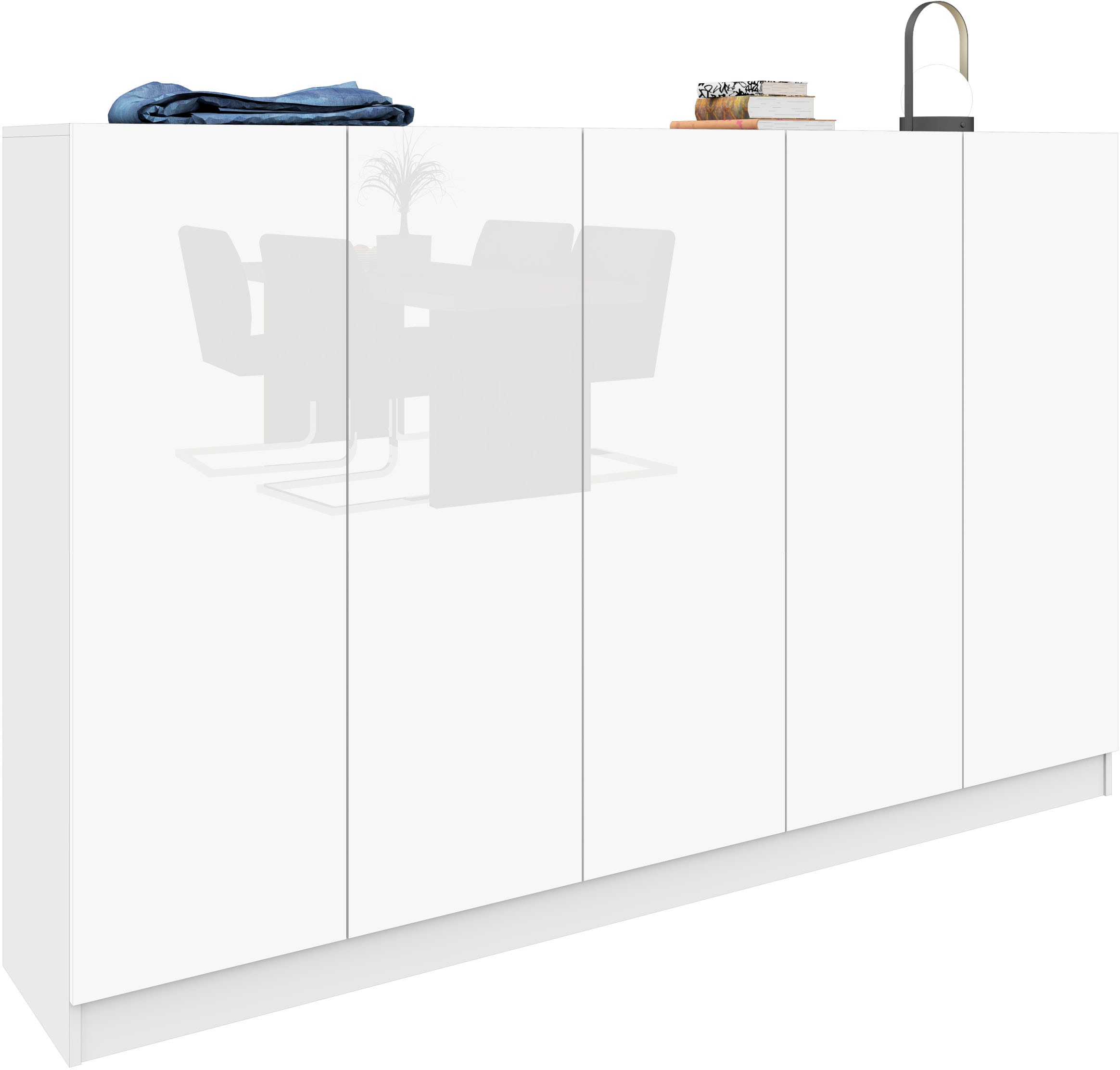 Image of borchardt Möbel Schuhschrank "Vaasa, Schuhregal 5-türig mit 18 verstellbaren Fächern"