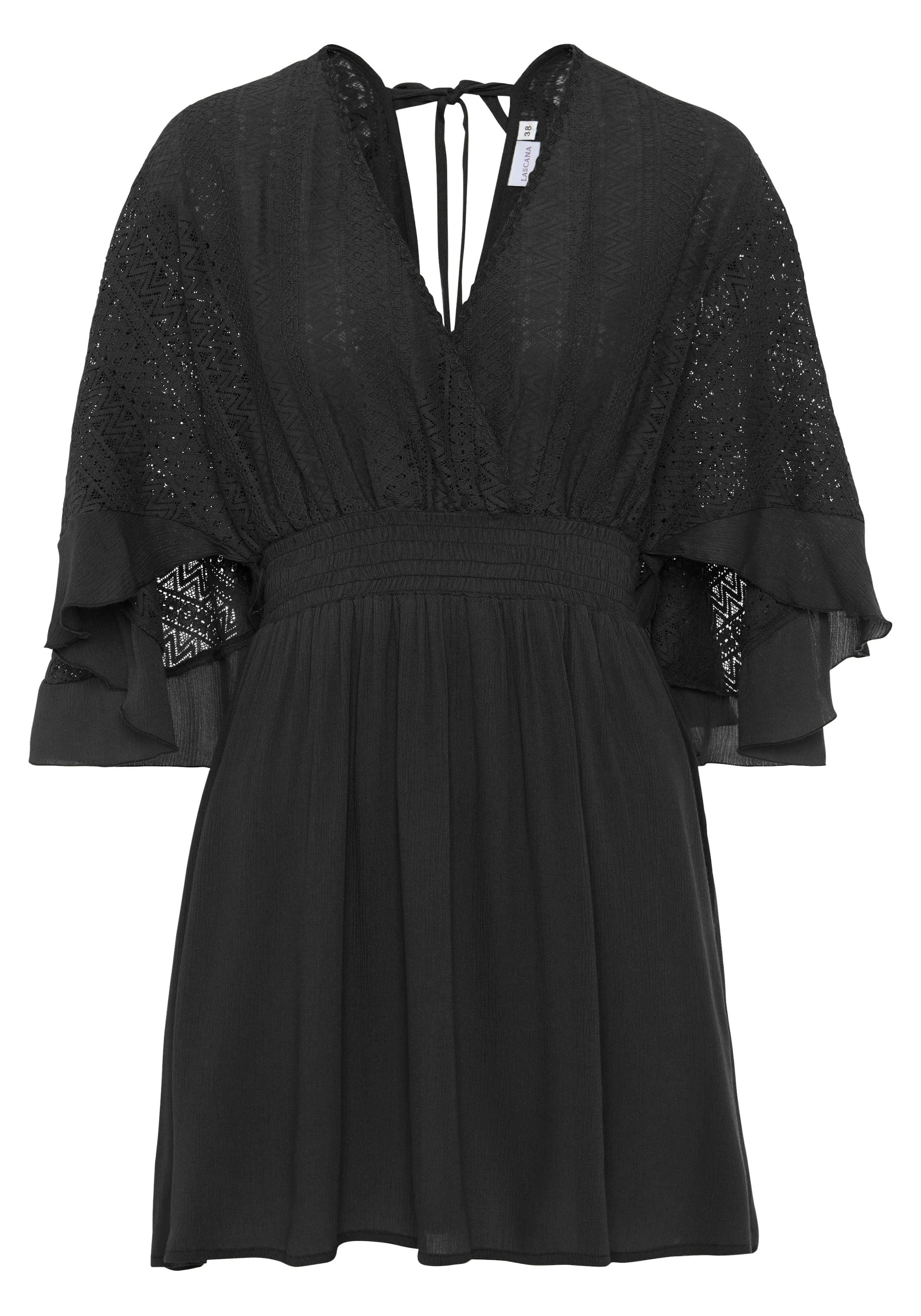 LASCANA Tunikakleid, mit weiten Ärmeln, aus Spitze, Blusenkleid, Strandmode