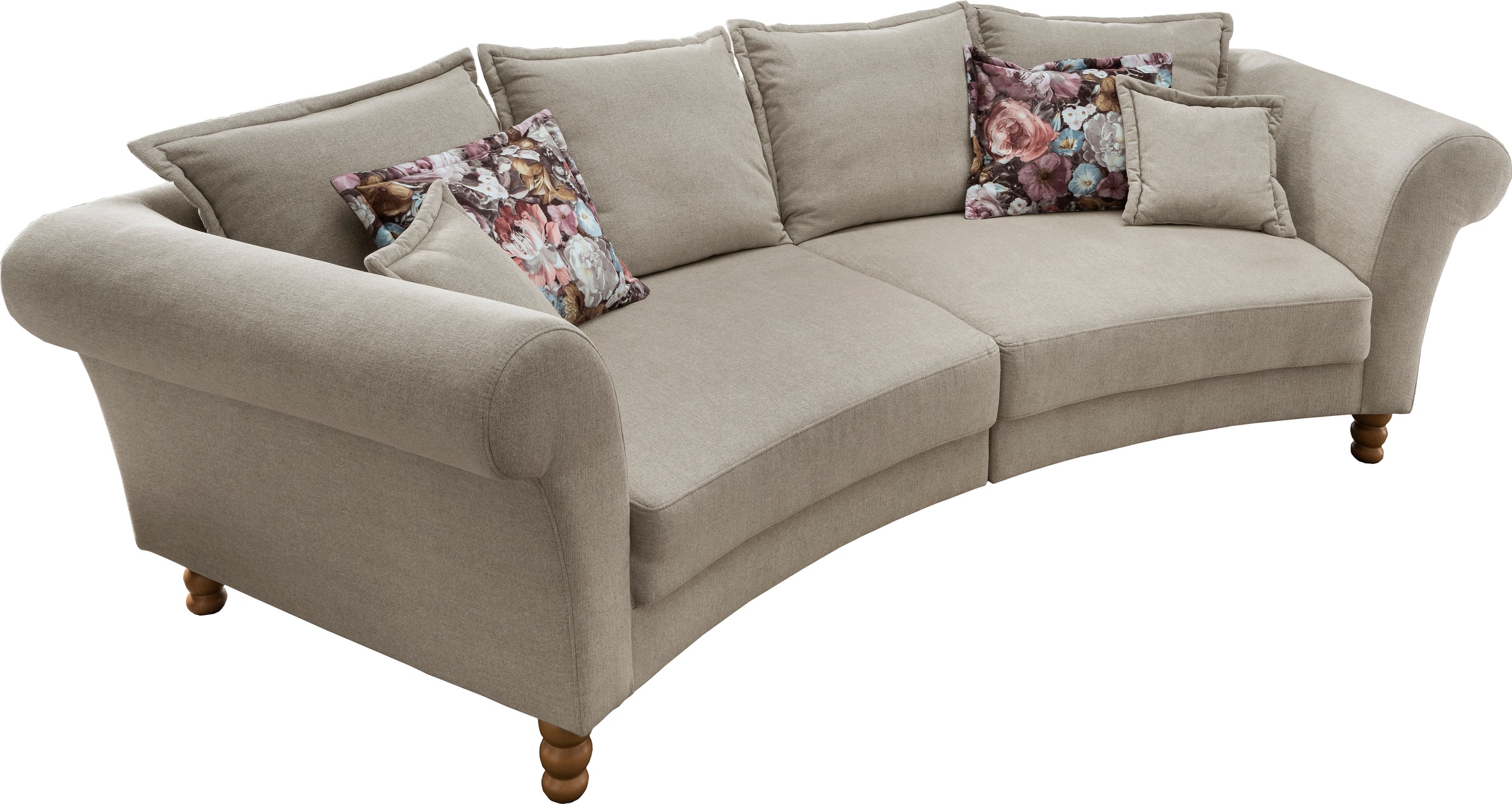 Home affaire Big-Sofa »Tassilo geschwungene Formensprache, bequem, Mega Sofa, Breite 350cm«