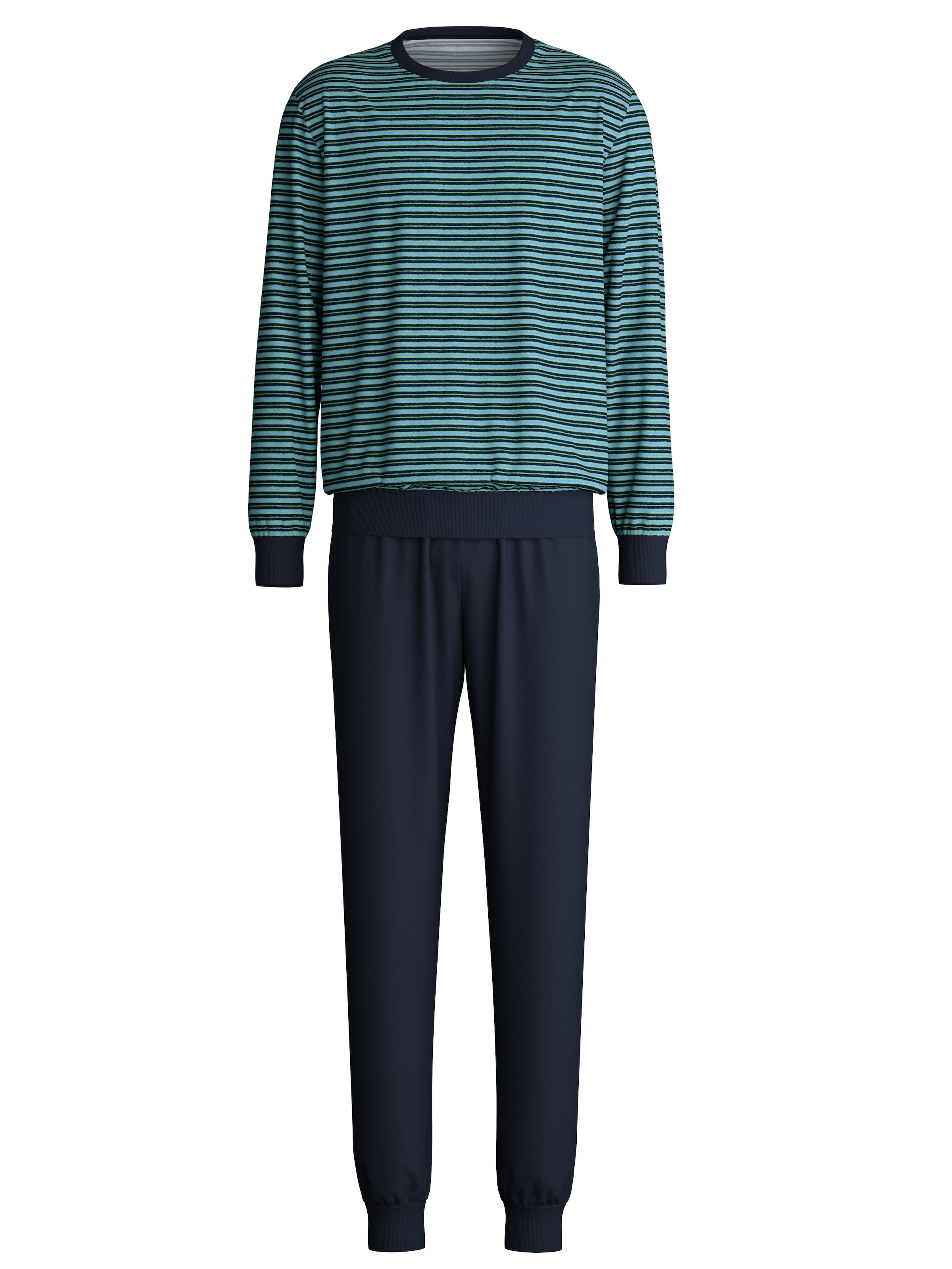 CALIDA Pyjama »Relax Terry« 2 cuis tlg., mit klassischem Rundhalsauschnitt