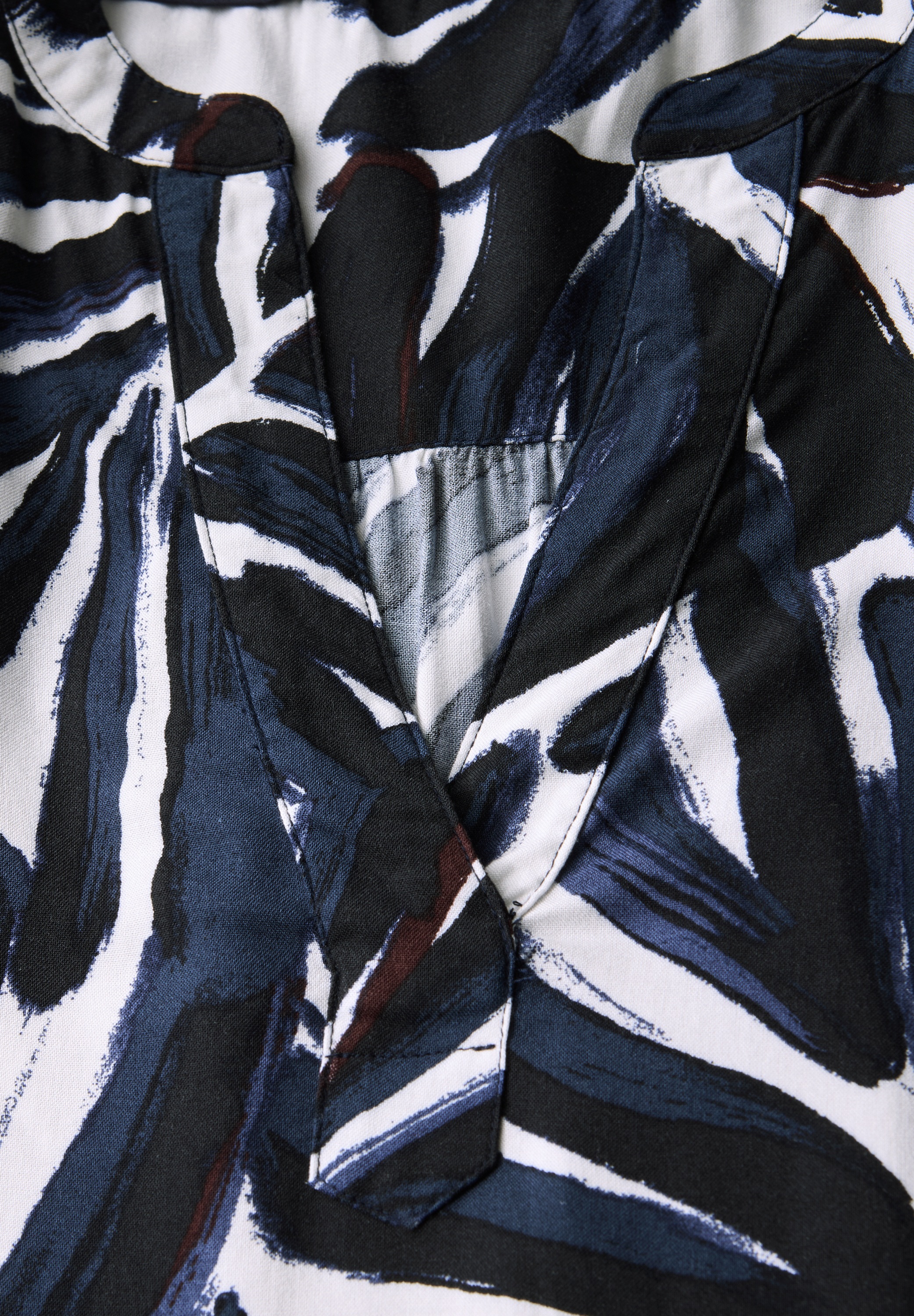 Cecil Shirtbluse, Split Neck Tunika mit floralem Muster