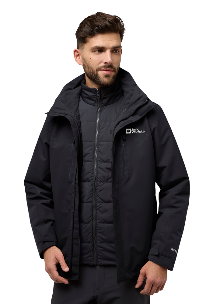 Image of Jack Wolfskin 3-in-1-Funktionsjacke "JASPER 3IN1 JKT M" mit Kapuze mit TEXAPORE 2L