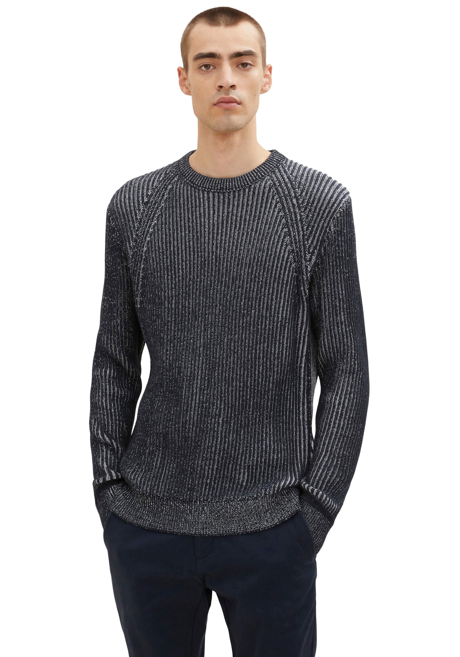 TOM TAILOR Strickpullover, mit Rundhals