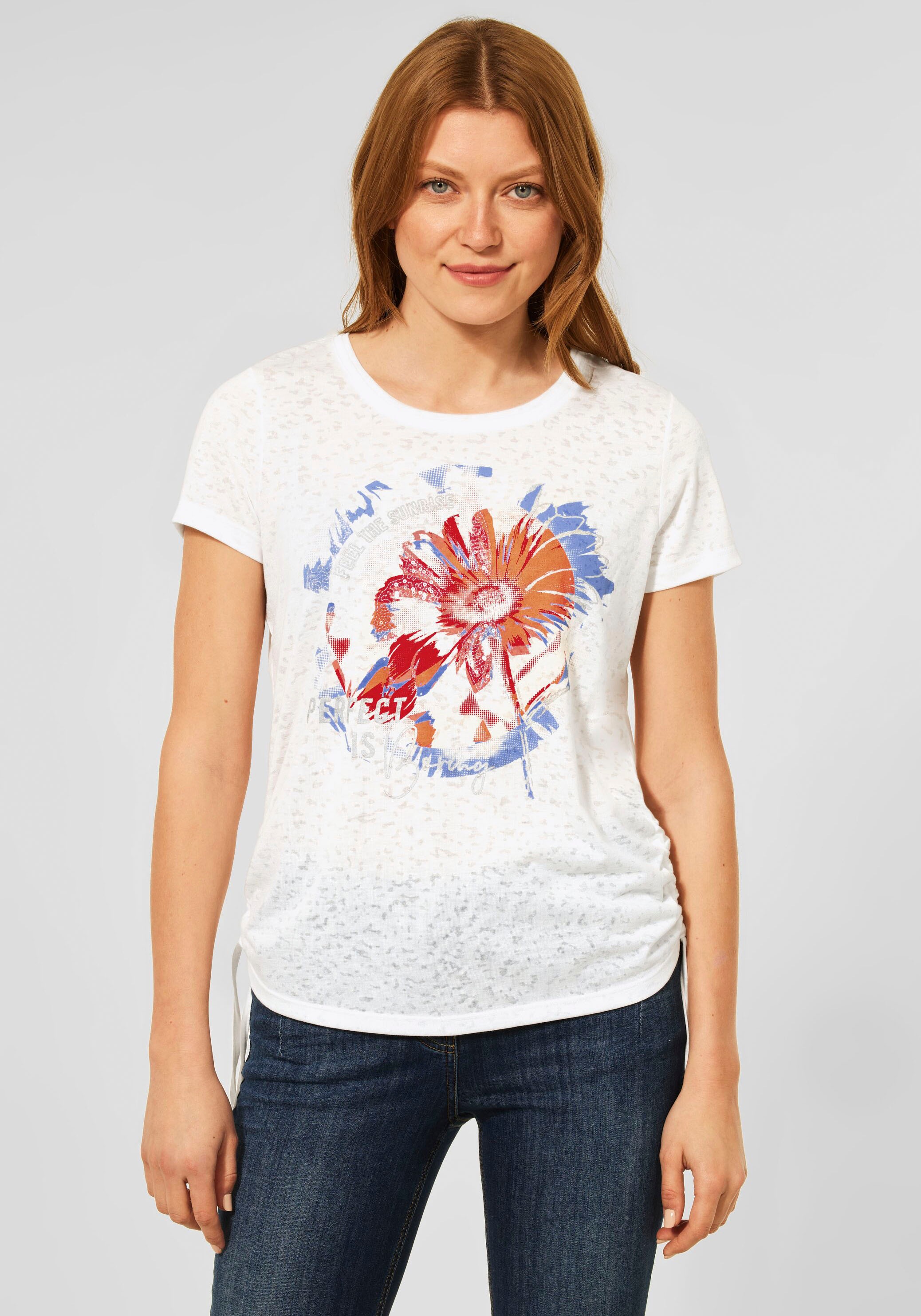 Image of Cecil Rundhalsshirt, mit Pailletten-Details im Partprint bei Ackermann Versand Schweiz