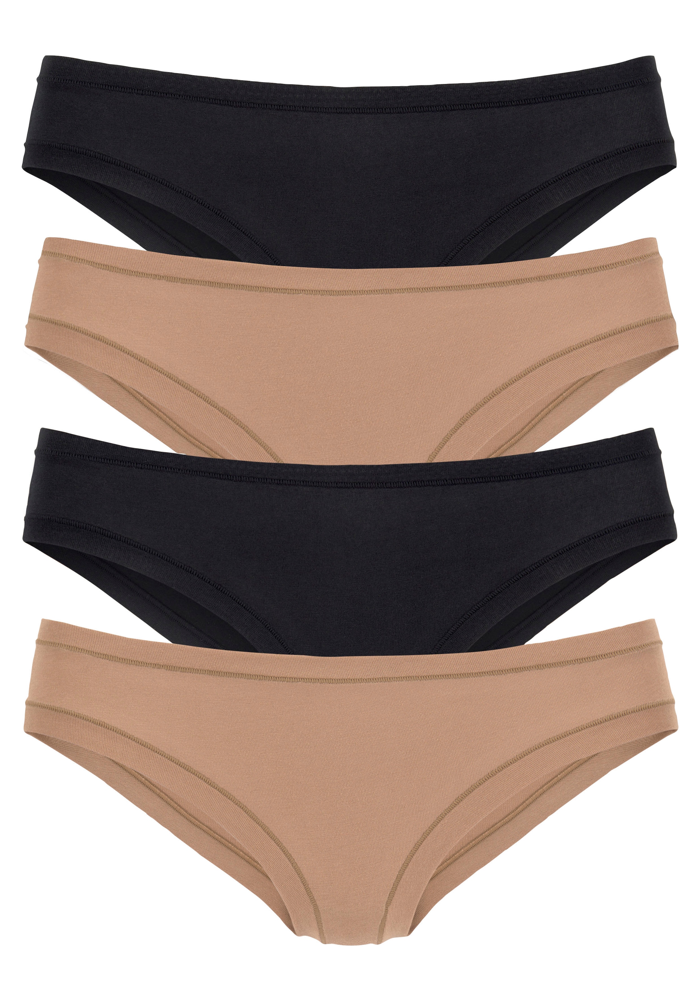 Image of LASCANA Jazz-Pants Slips Packung, 4 Stk. "Perfect Basics" aus elastischer Baumwolle