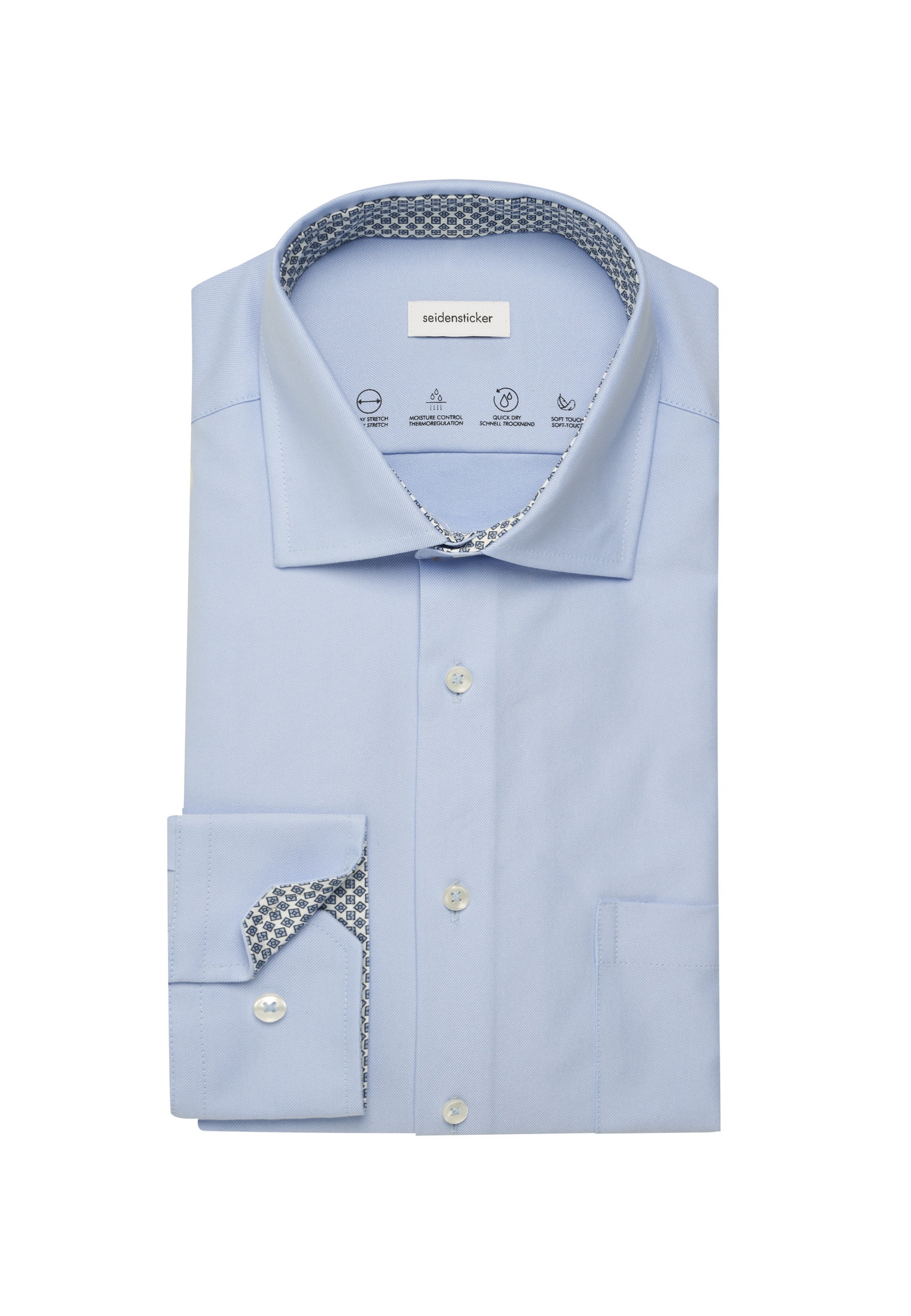 seidensticker Businesshemd »Slim« Slim 1/1 Kentkragen Uni