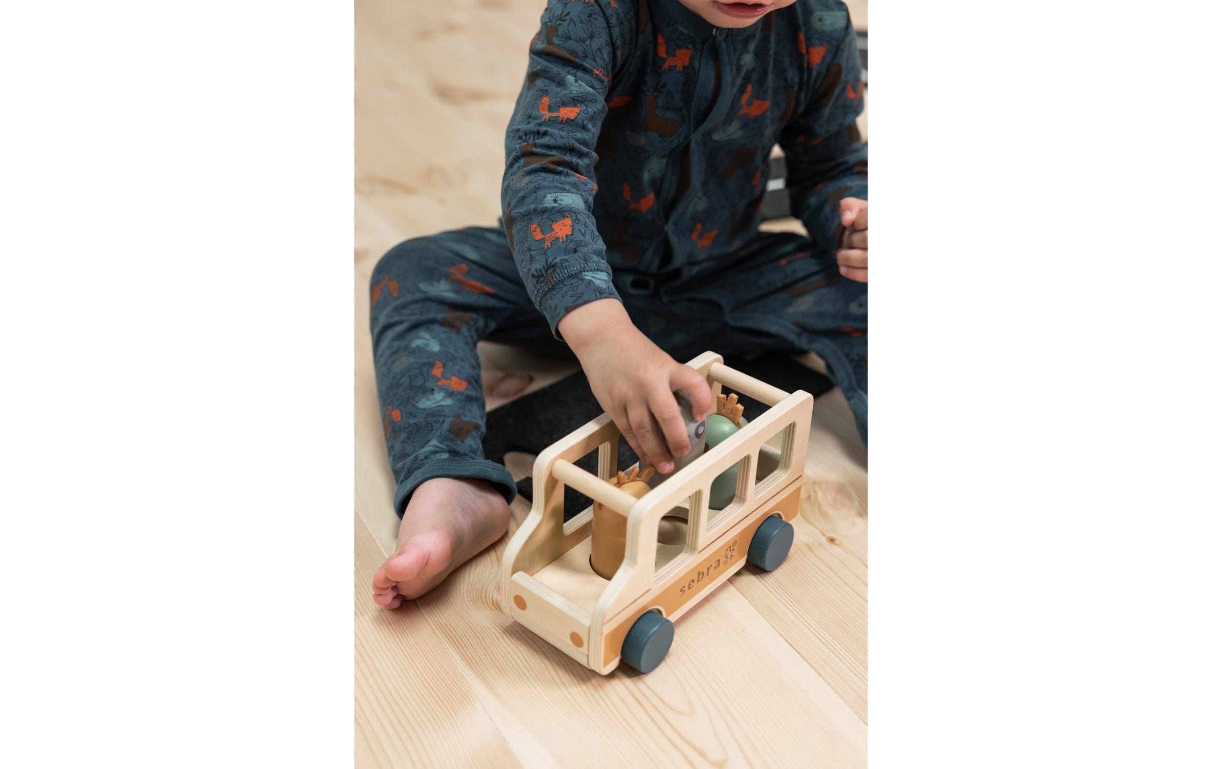 Greifspielzeug »sebra Bus Holz Wildlife«