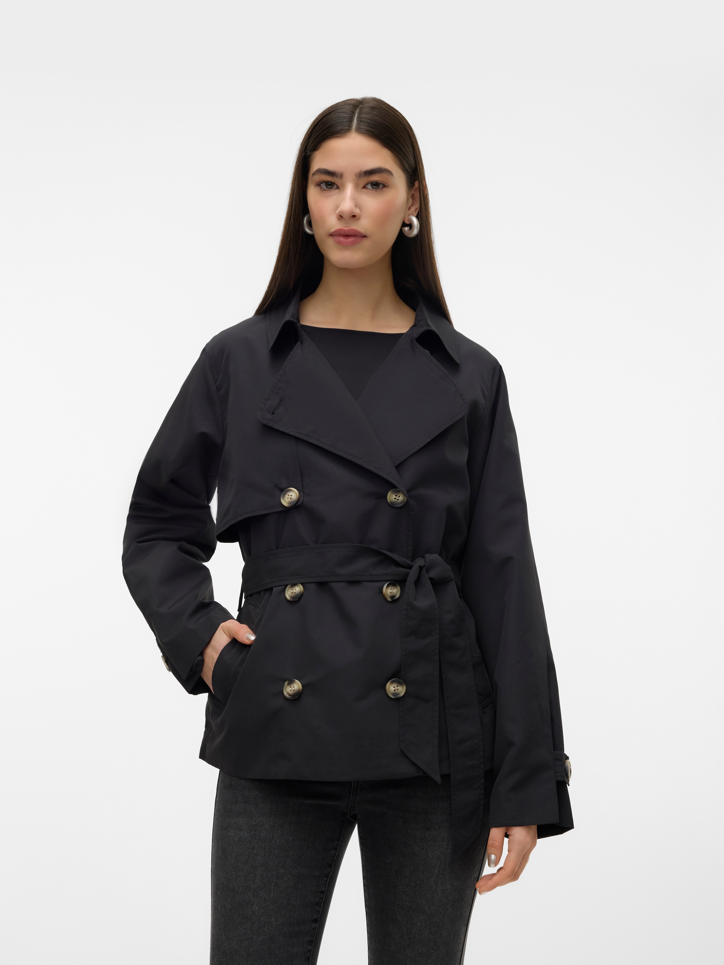 Vero Moda Kurzjacke »VMZOA TRENCHCOAT NOOS«, ohne Kapuze