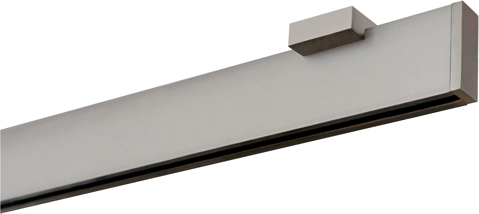 GARESA Gardinenstange »FLAT« 1 läufig-läufig Wunschmasslänge Rechteckprofil,  perfekter Lauf, modern, verlängerbar, mit Endkappe