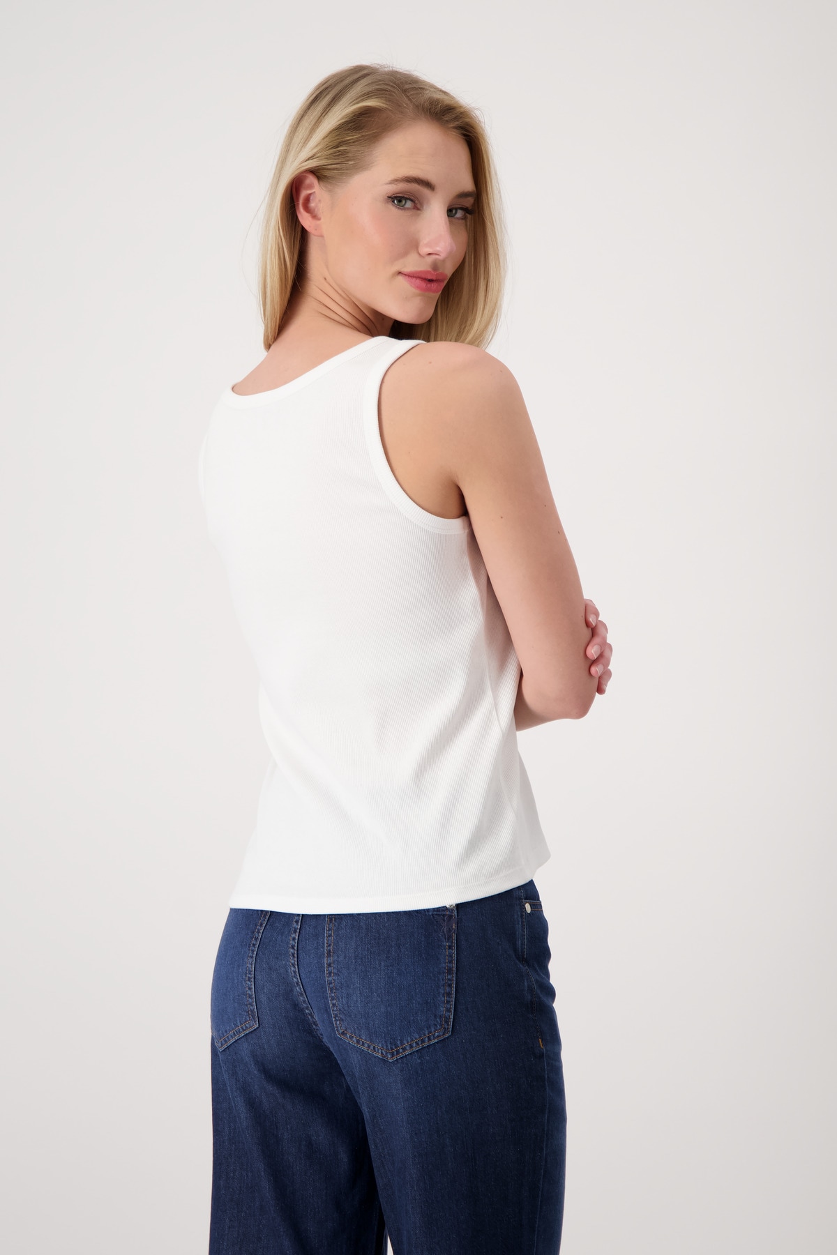 Monari Tanktop, mit tiefem Rundhalsausschnitt
