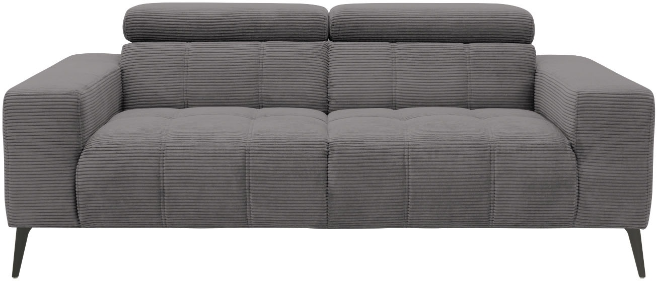 DOMO collection 2-Sitzer »Trento, mit Kufenfuss oder Einzelfuss«, wahlweise mit Kopfteilverstellung und in zwei Grössen erhältlich