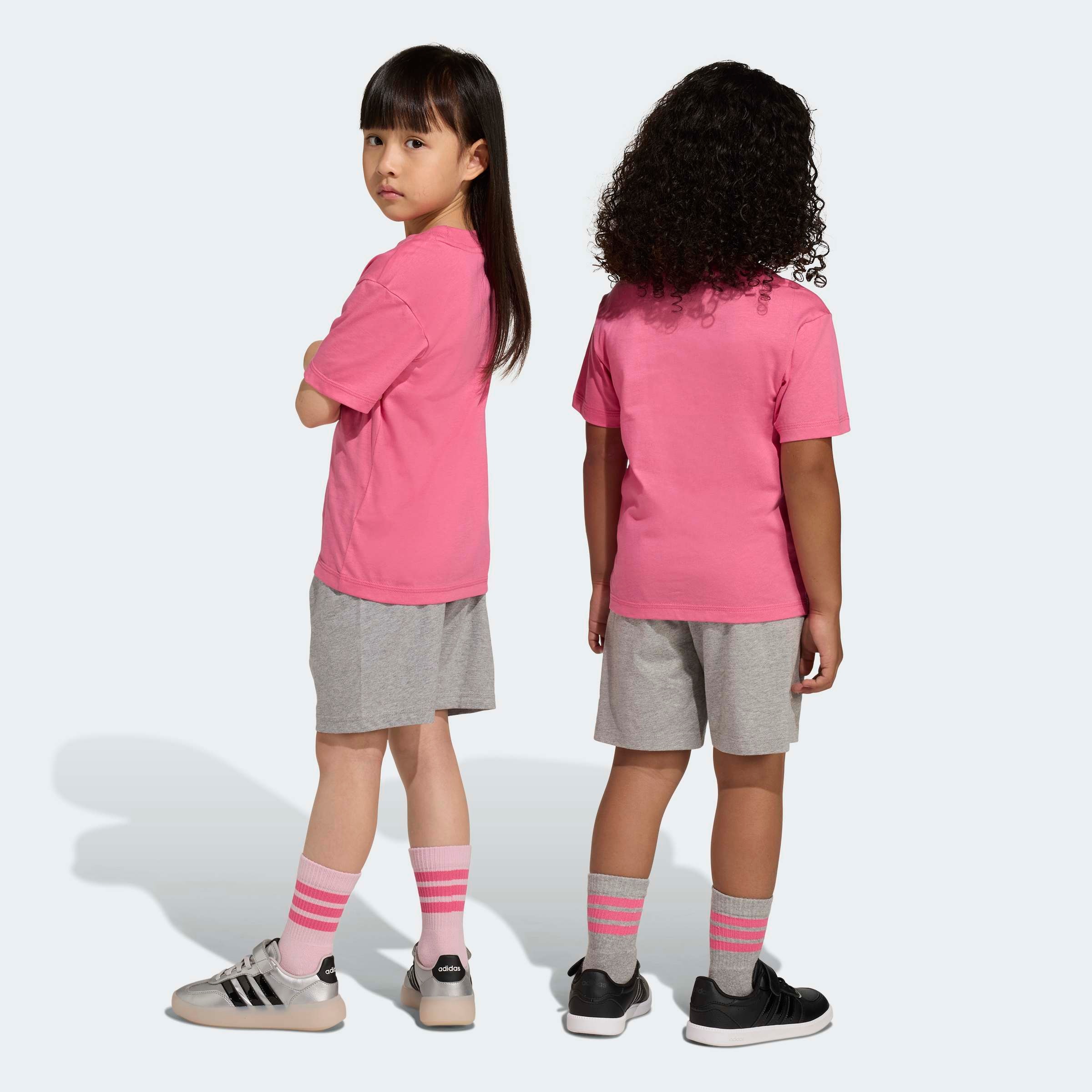 adidas Sportswear Combinaison d'entraînement »LK BL T-SET 160« 2 pièces pour enfants, deux pièces, en coton