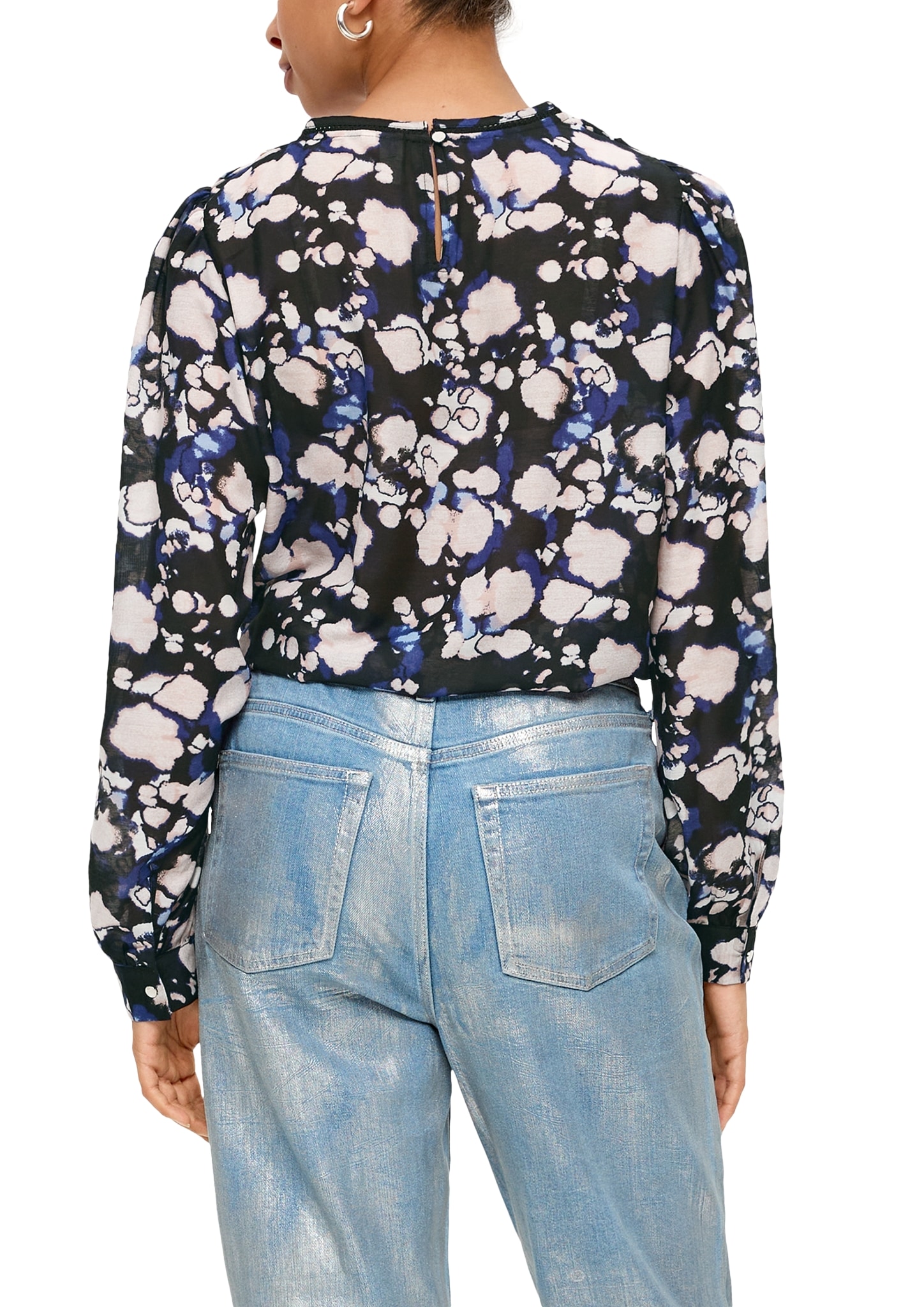 QS Shirtbluse, mit Allover-Druck