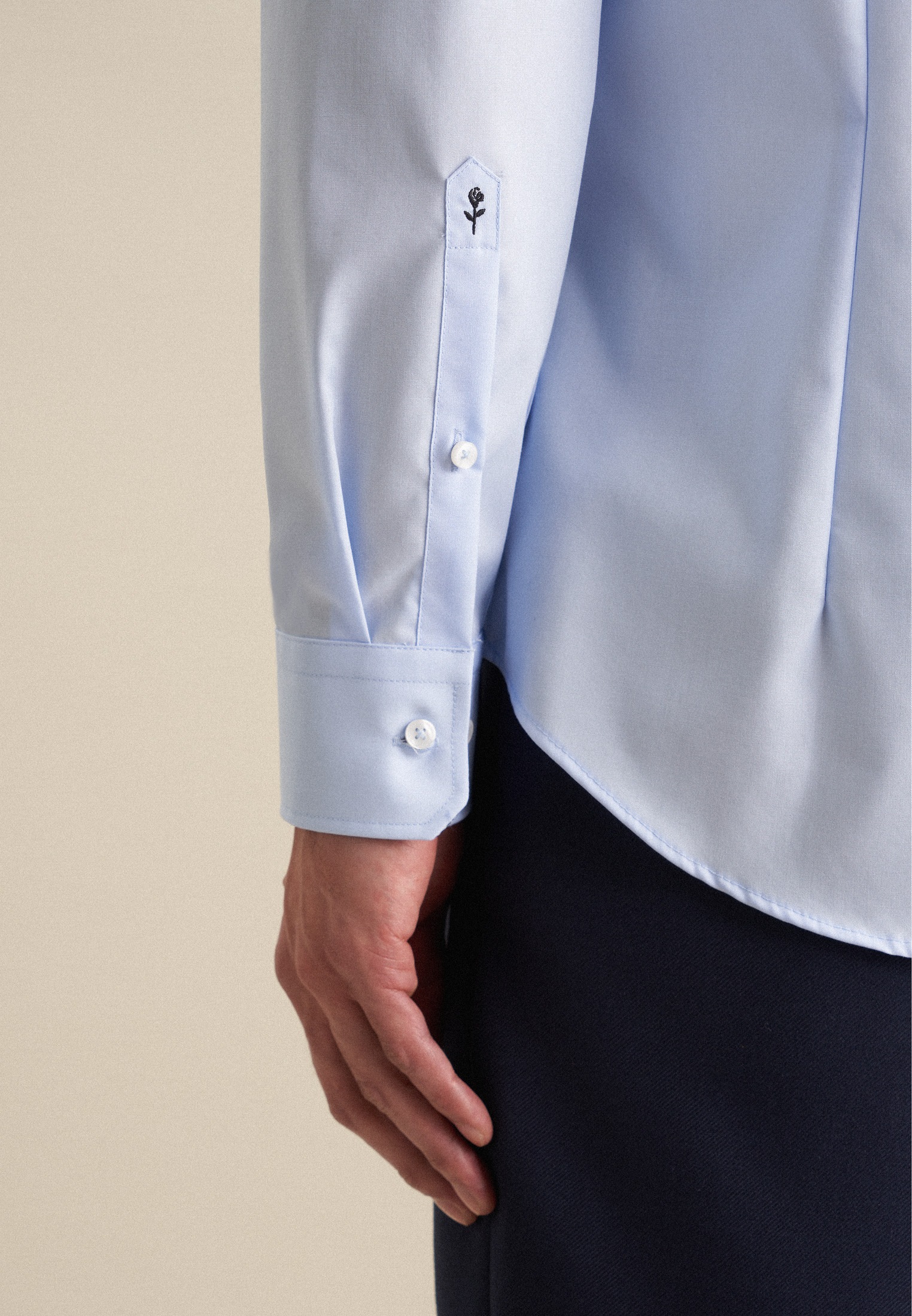 seidensticker Businesshemd »Schwarze Rose« Shaped 1/1 Kentkragen Uni