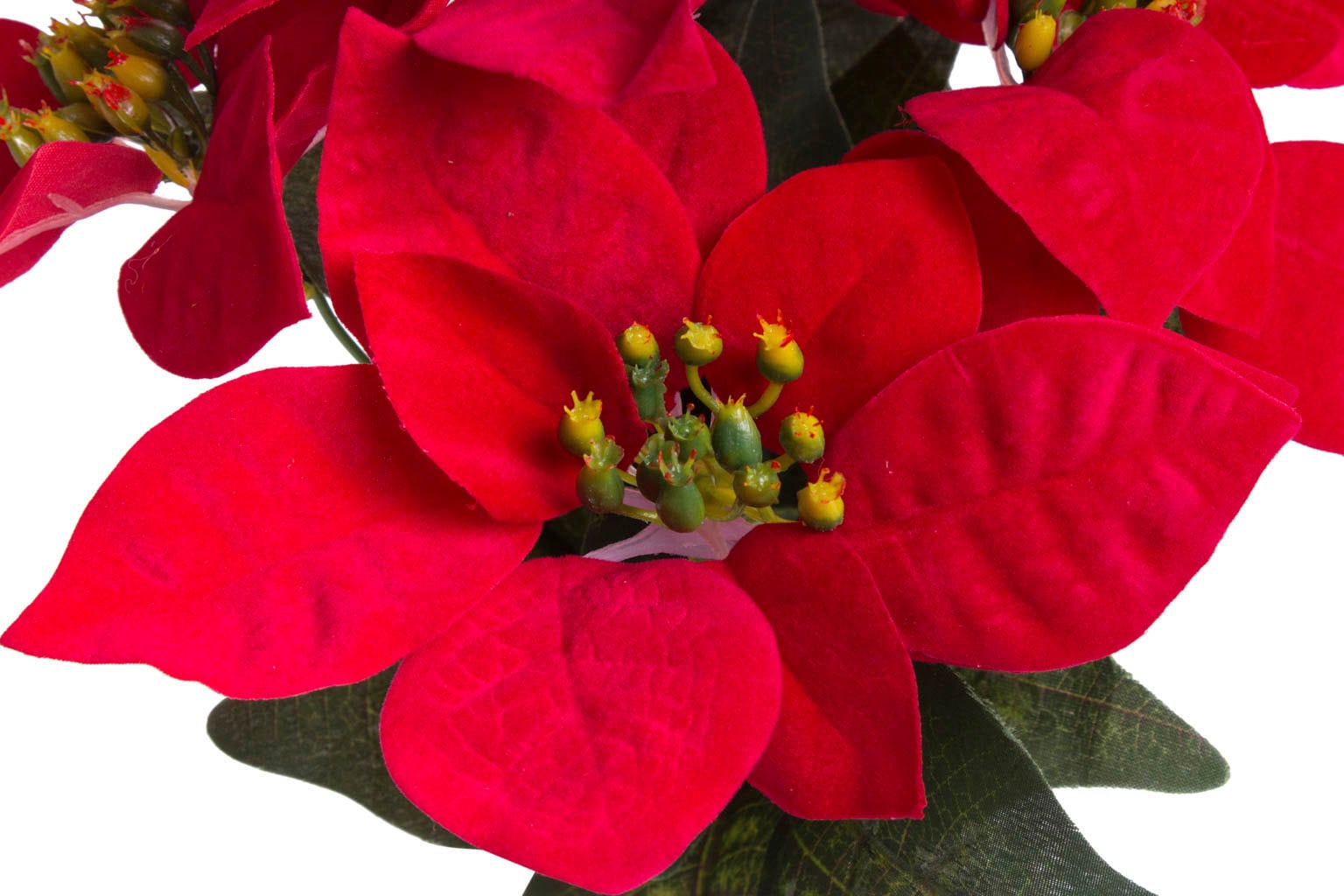 Botanic-Haus Kunstblume »Weihnachtsstern in braunem Kunststofftopf«