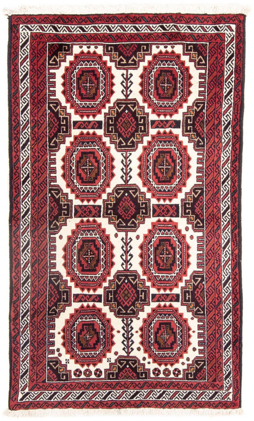 Image of morgenland Hochflor-Läufer »Belutsch Durchgemustert Rosso 180 x 103 cm«, rechteckig, 0,8 mm Höhe, Handgeknüpft bei Ackermann Versand Schweiz