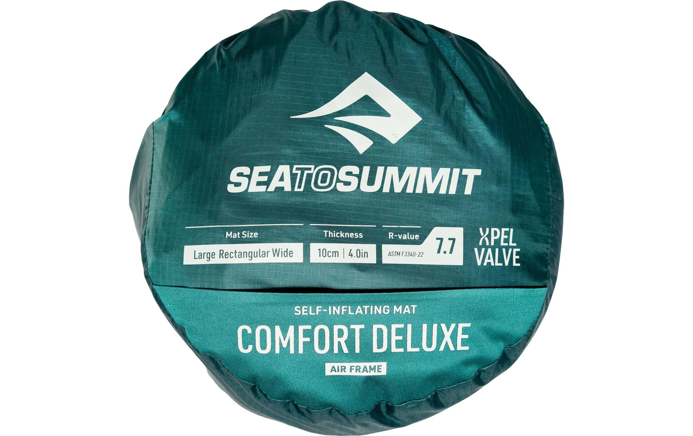 sea to summit Luftmatratze »Comfort Deluxe Mat Large Rectangular« Bequeme selbstaufblasende Isomatte, Rain Forest