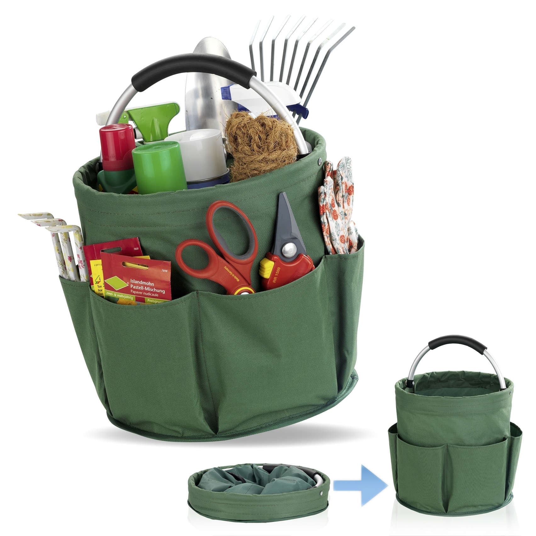 Maximex Organizer »Universal-Reinigungs-Caddy«, Allzweckkorb mit 6 Aussentaschen, ideal für Haushalt, Garten & Camping