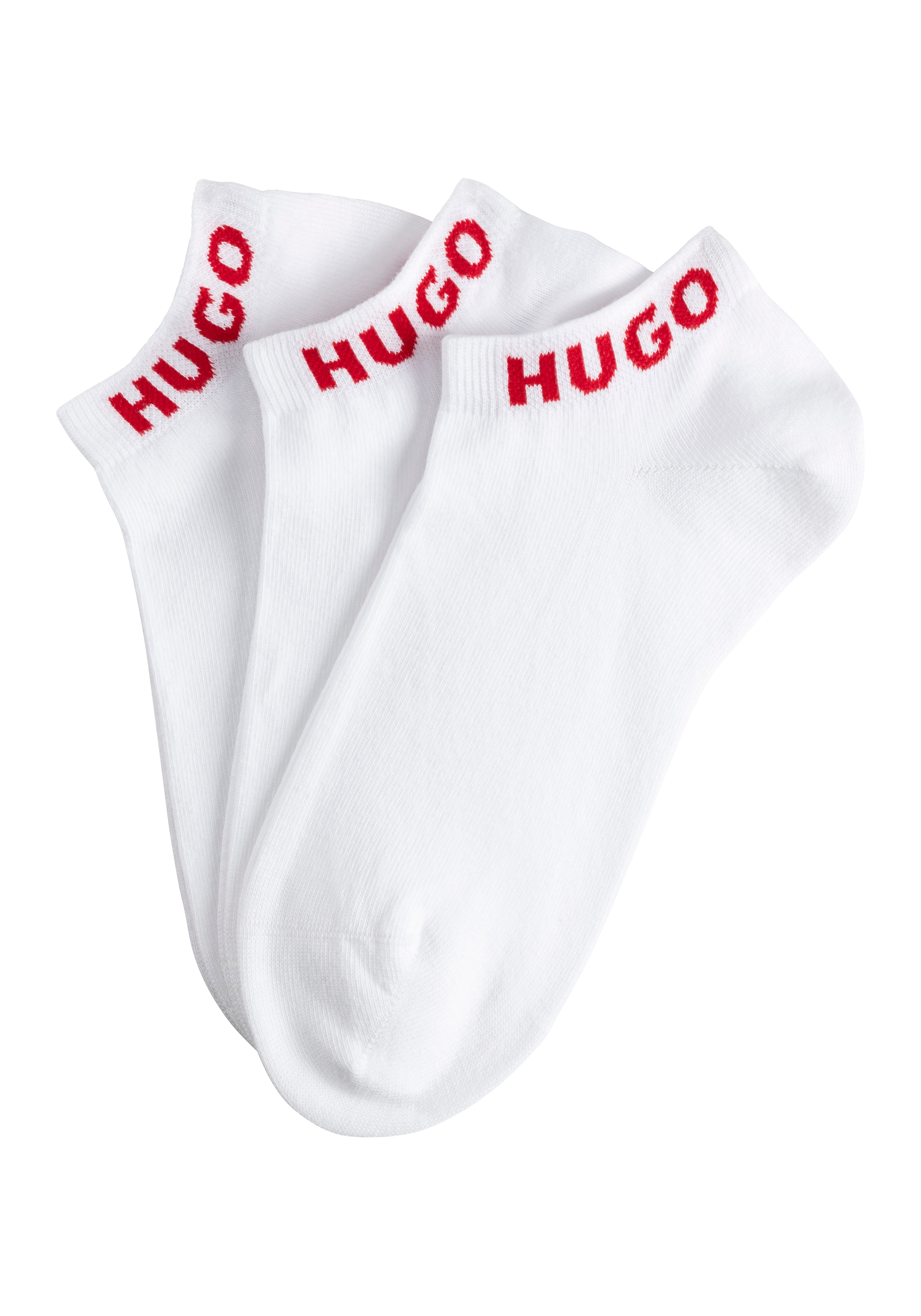Image of HUGO Underwear Socken "3P AS UNI CC W" Packung, 3er, 3 Paar tlg. mit kontrastfarbenen Logoschriftzug