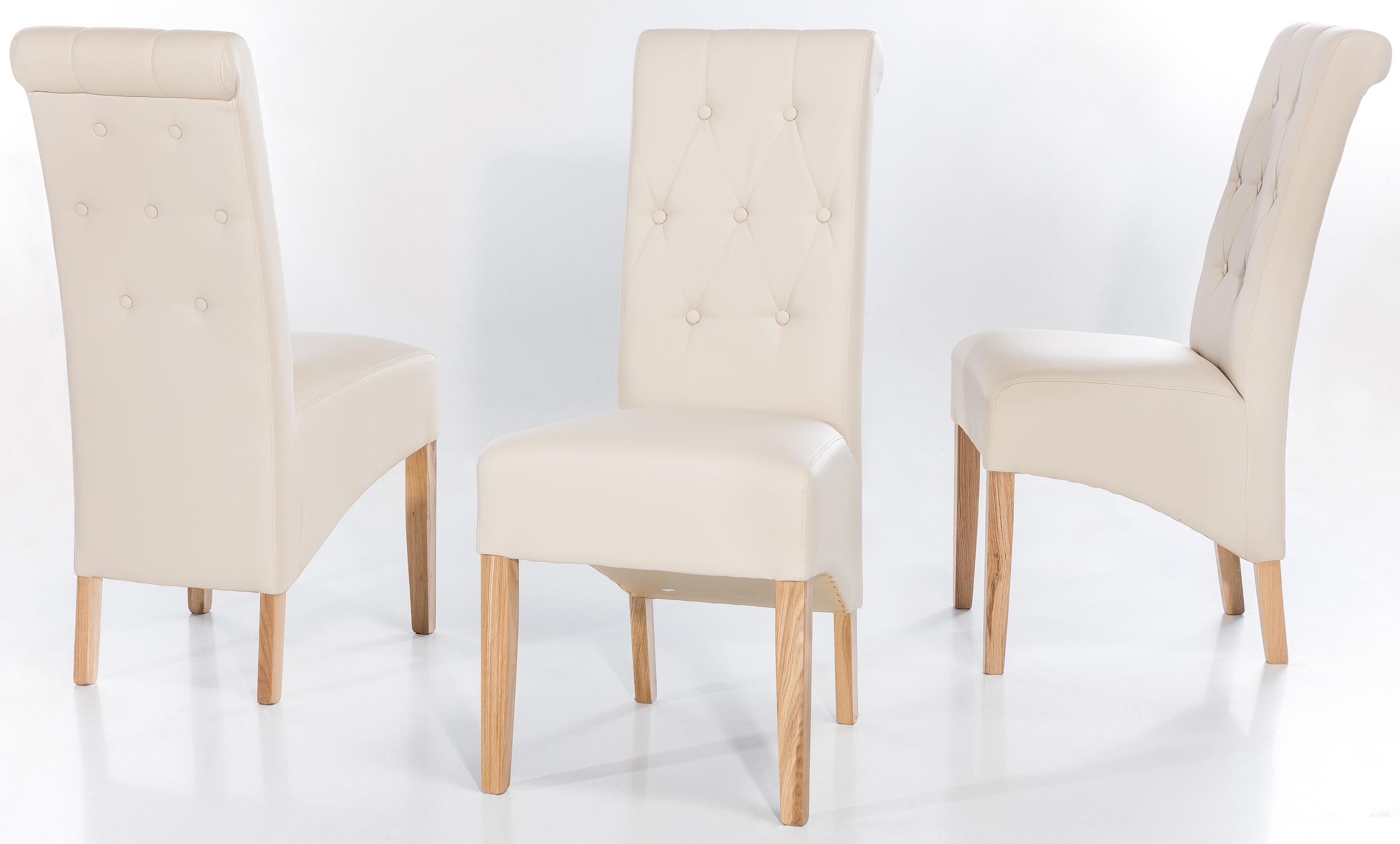 Image of Home affaire Stuhl "Chris" (Set) 6 Stk.pflegeleichter Kunstleder Bezug, 2er, 4er oder 6er-Set, Sitzhöhe 51 cm
