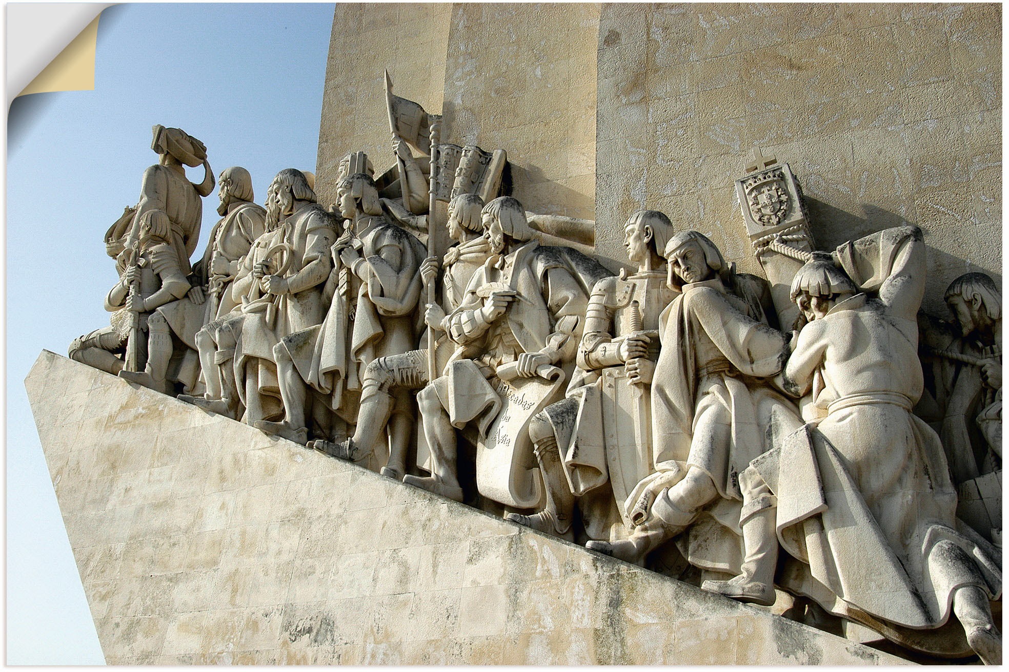 Image of Artland Wandbild »Monument der Entdecker in Lissabon«, Elemente der Architektur, (1 St.), in vielen Grössen & Produktarten - Alubild / Outdoorbild für den Aussenbereich, Leinwandbild, Poster, Wandaufkleber / Wandtattoo auch für Badezimmer geeignet bei Ack