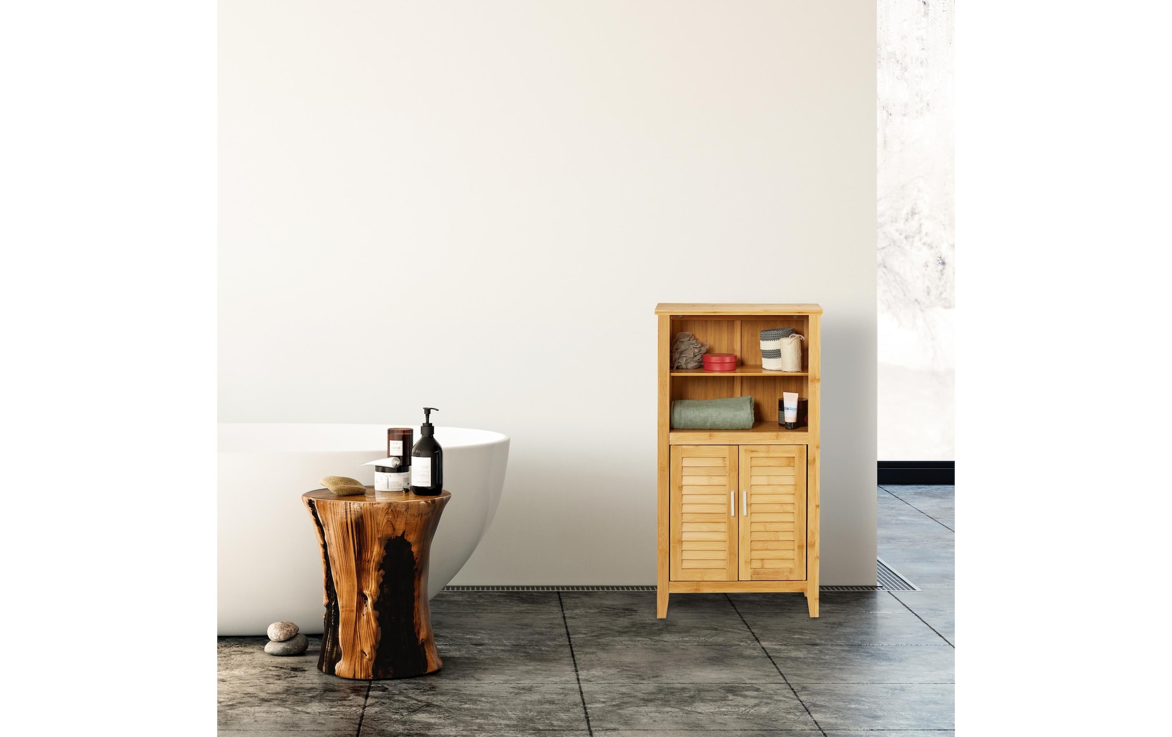 relaxdays Mehrzweckschrank »LAMELL 50 x 92 cm«