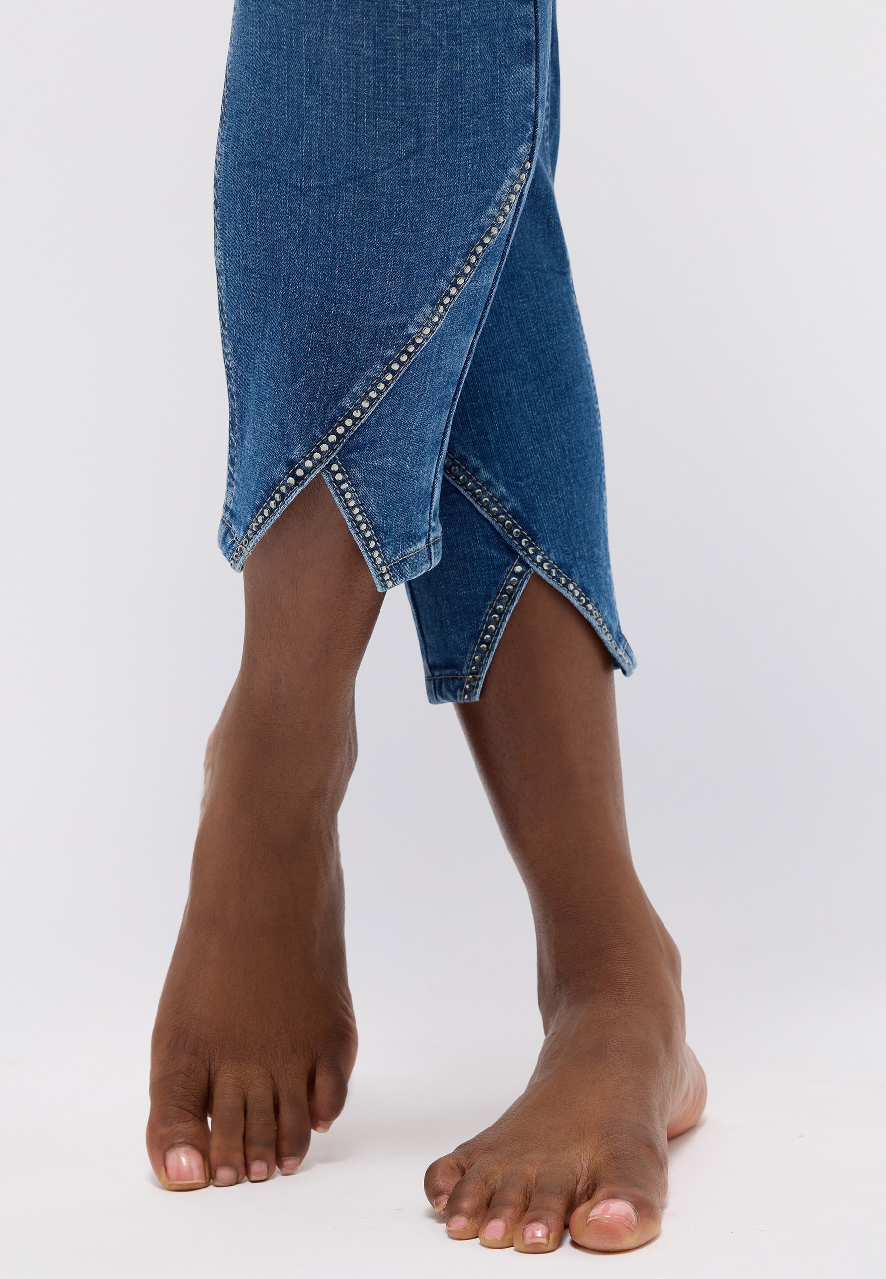 ANGELS 7/8-Jeans »Ornella«, mit Strassteinchen am Beinabschluss