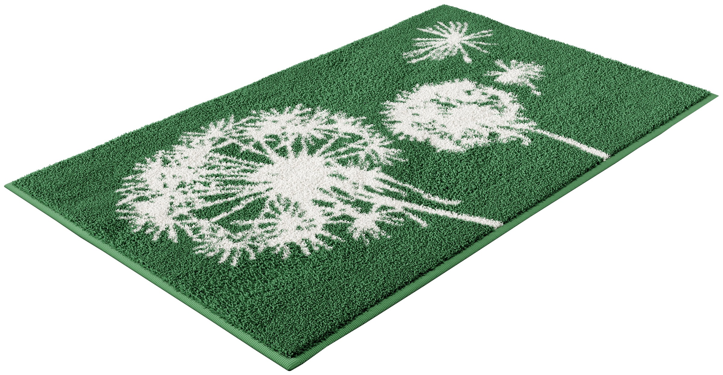 Grund Badematte »Pusteblume, Badvorleger, Badezimmer Teppich, sehr weich«, rutschhemmend beschichtet, schnell trocknend-fussbodenheizungsgeeignet, weiche Haptik, auch als 2-teiliges Set erhältlich, Made in Europe