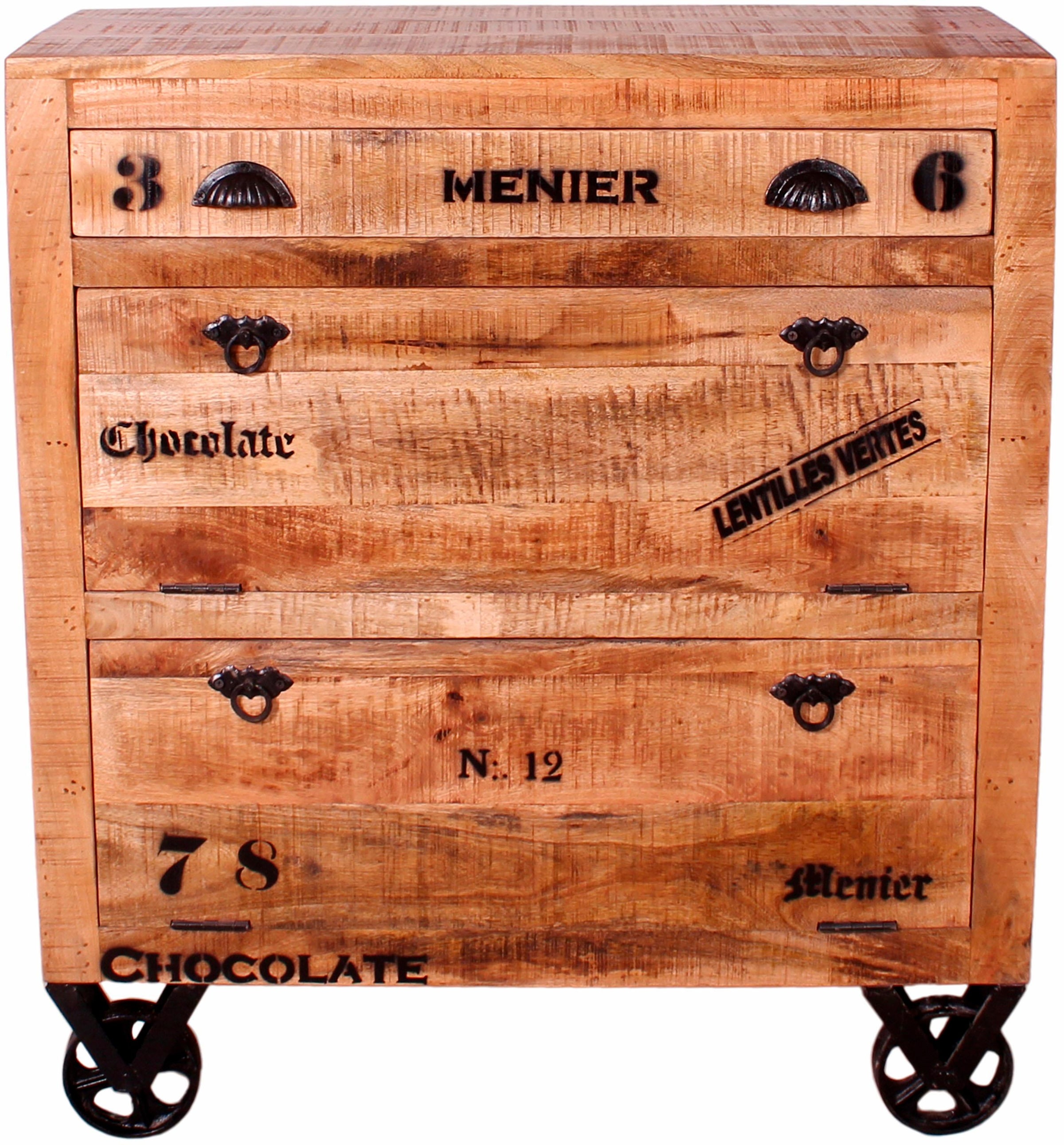 SIT Schuhschrank »Rustic«, im Factory Design, Breite 82 cm, Shabby Chic, Vintage