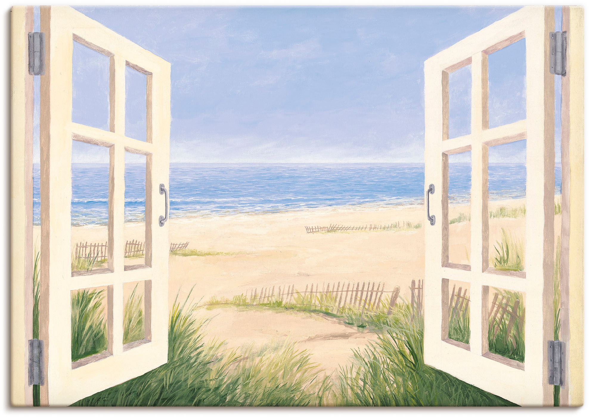 Artland Wandbild »Fensterblick Frühlingsmorgen«, Fensterblick, (1 St.), als  Alubild, Leinwandbild, Wandaufkleber oder Poster in versch. Grössen günstig  kaufen