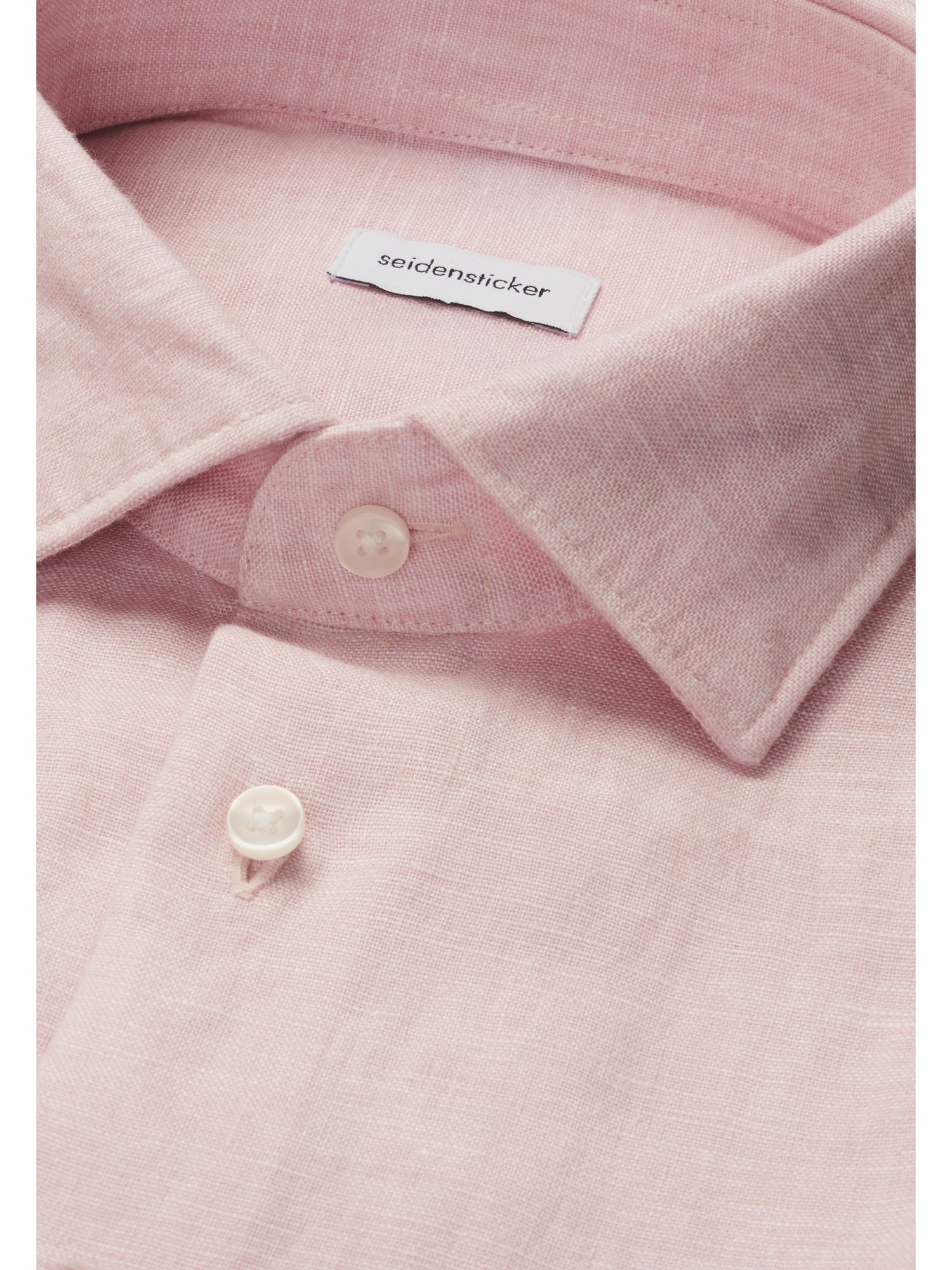 seidensticker Chemise en lin »Schwarze Rose« col Kent 1/2 Regular uni