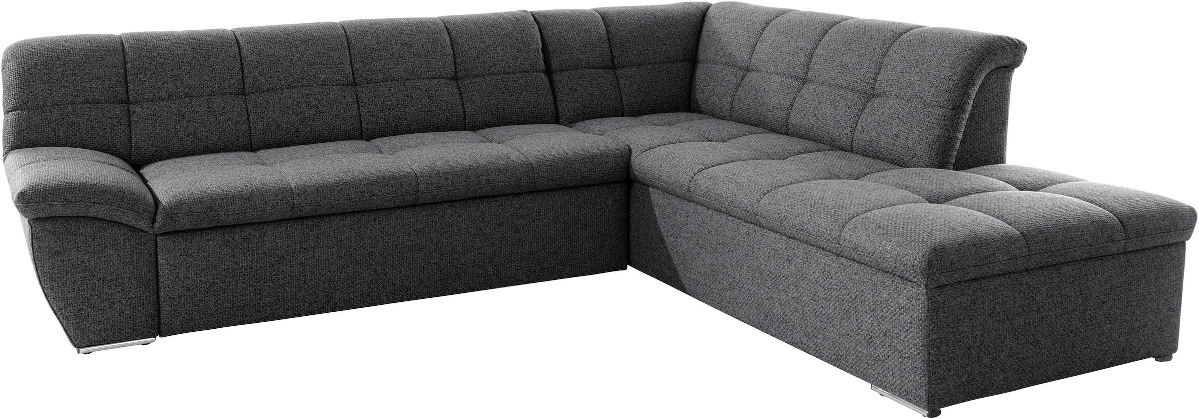 DOMO collection Ecksofa »Lagoa L-Form«, wahlweise mit Bettfunktion, frei im Raum stellbar, grosse Farbvielfalt
