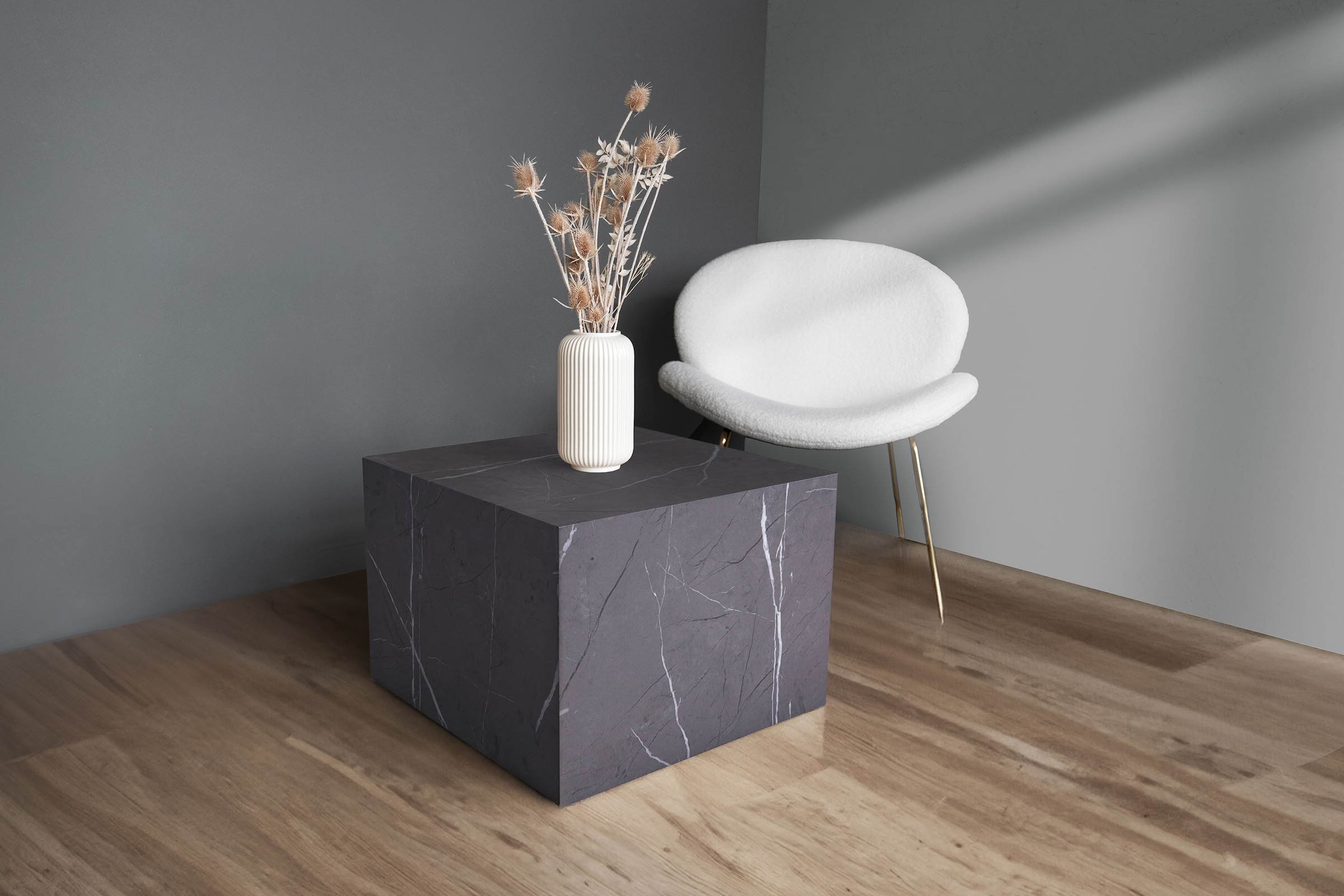 Image of Kayoom Beistelltisch "Cuboid 125, modernes Design, robuste Konstruktion" 1 Stk. tlg. vielseitig einsetzbar, edle Oberfläche, robuste Konstruktion