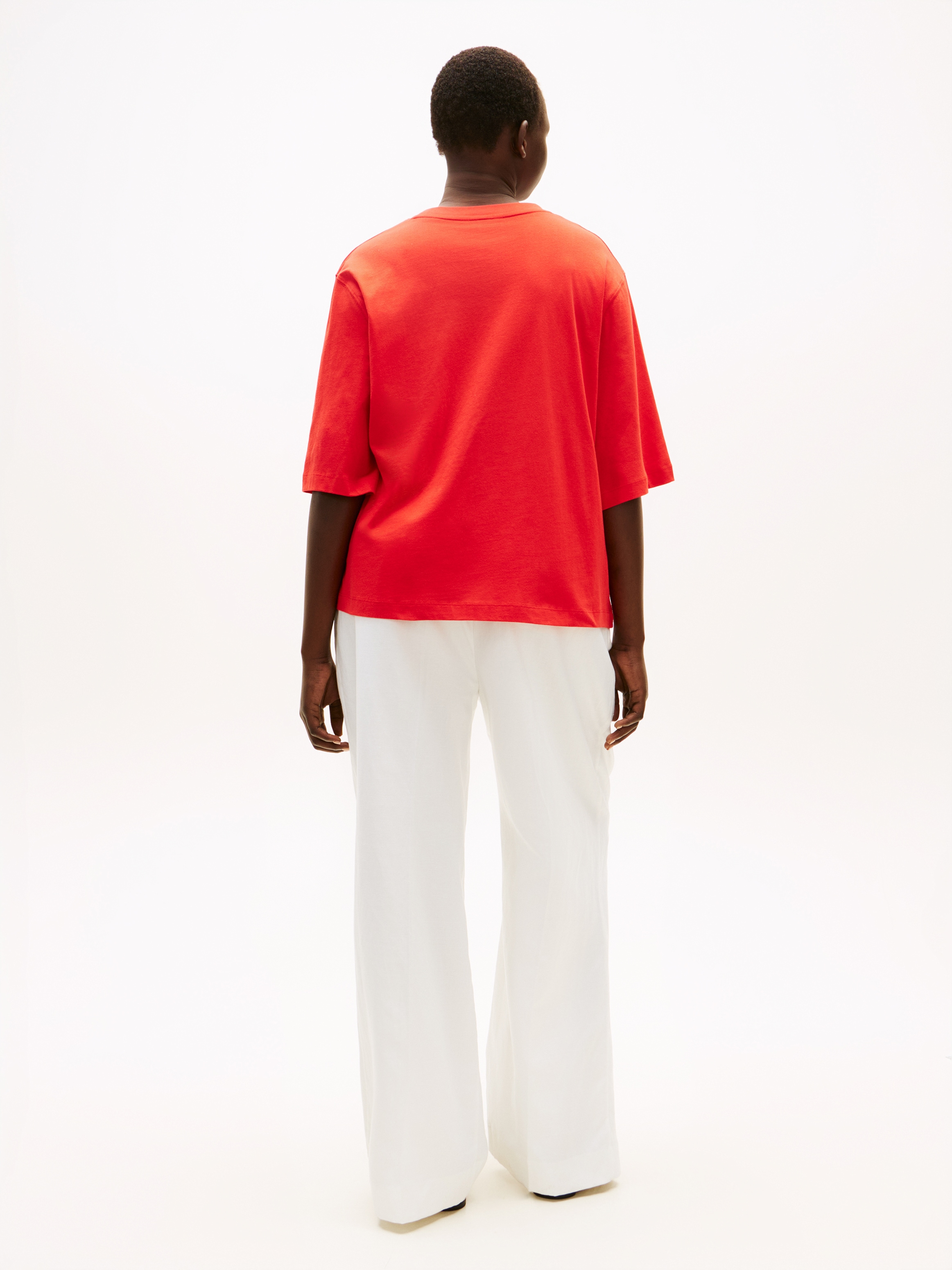 Tommy Hilfiger Curve T-Shirt »CRV CORP LOGO TRAPEZE C-NK TEE« in grossen Grössen