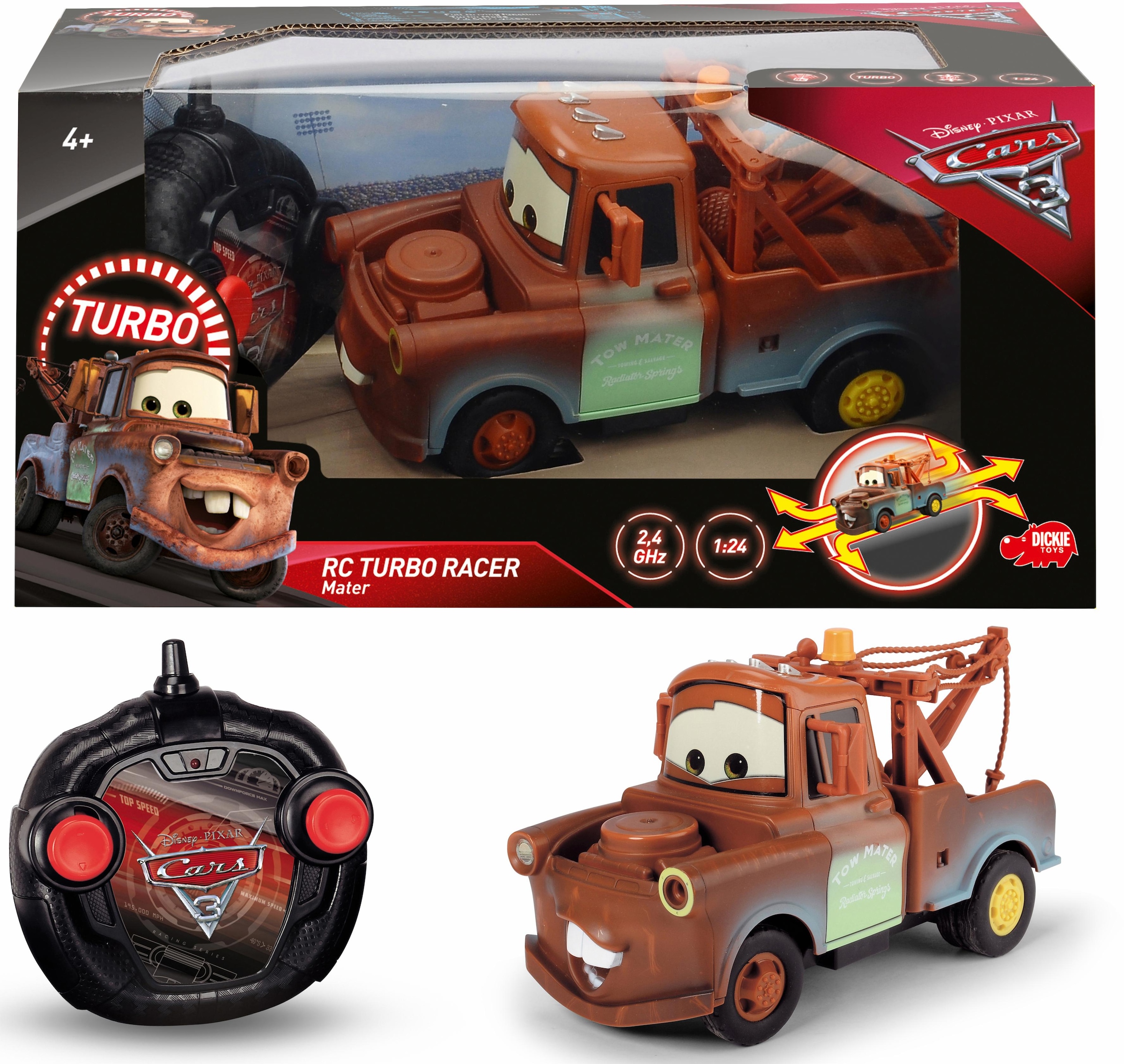 RC-Auto "Cars 3 Turbo Racer Mater Hook