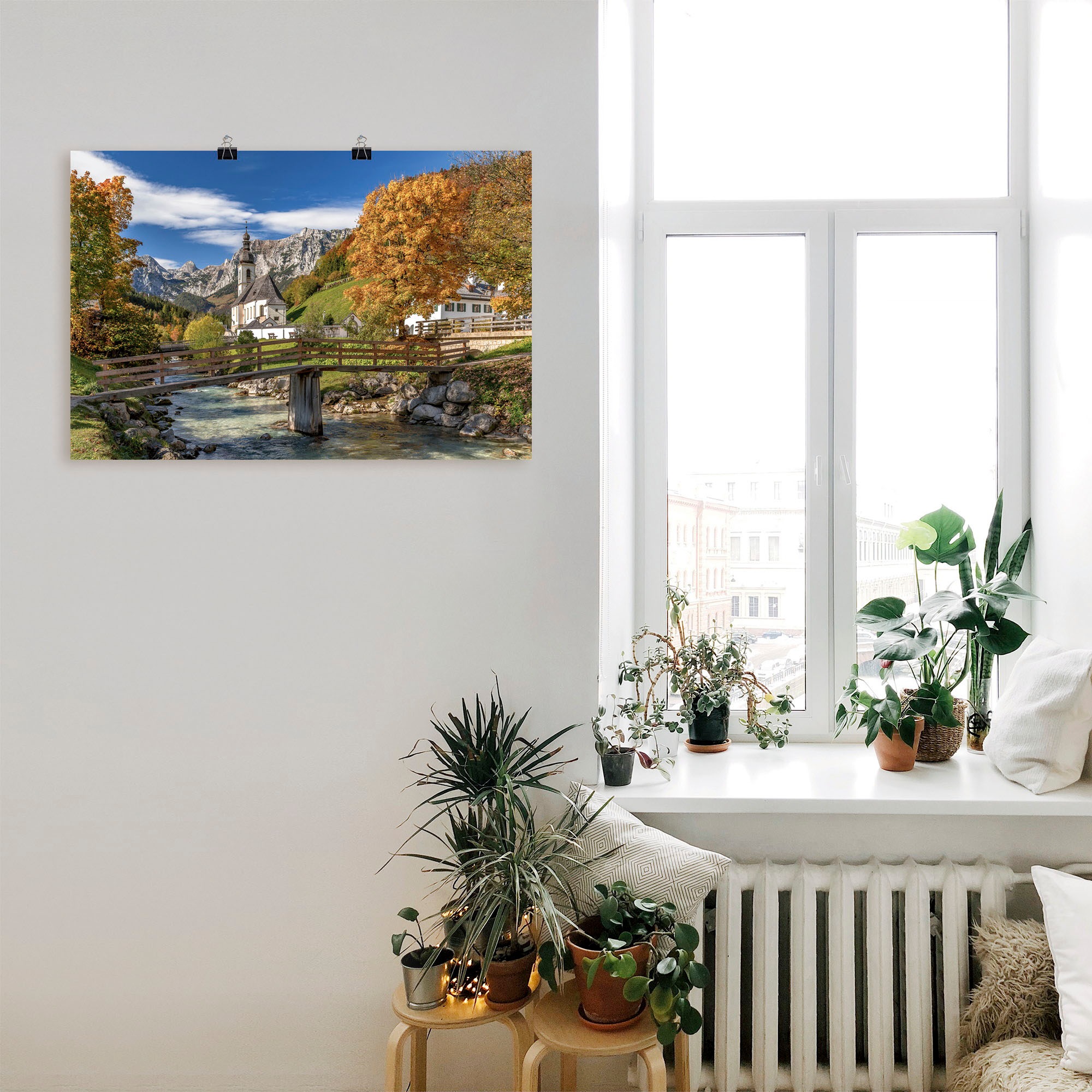 Artland Wandbild »Herbst im Berchtesgadener Land«, Berge & Alpenbilder, (1 St.), als Alubild, Leinwandbild, Wandaufkleber oder Poster in versch. Grössen