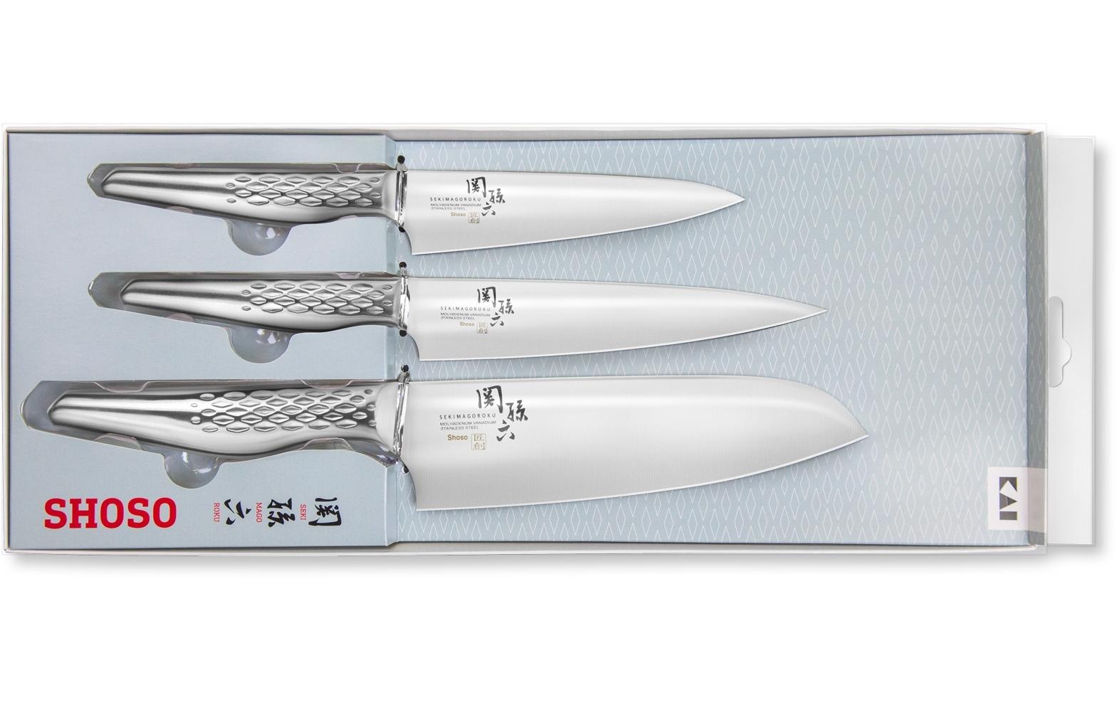 Image of KAI Messer-Set "Shoso 3 tlg. Silber"