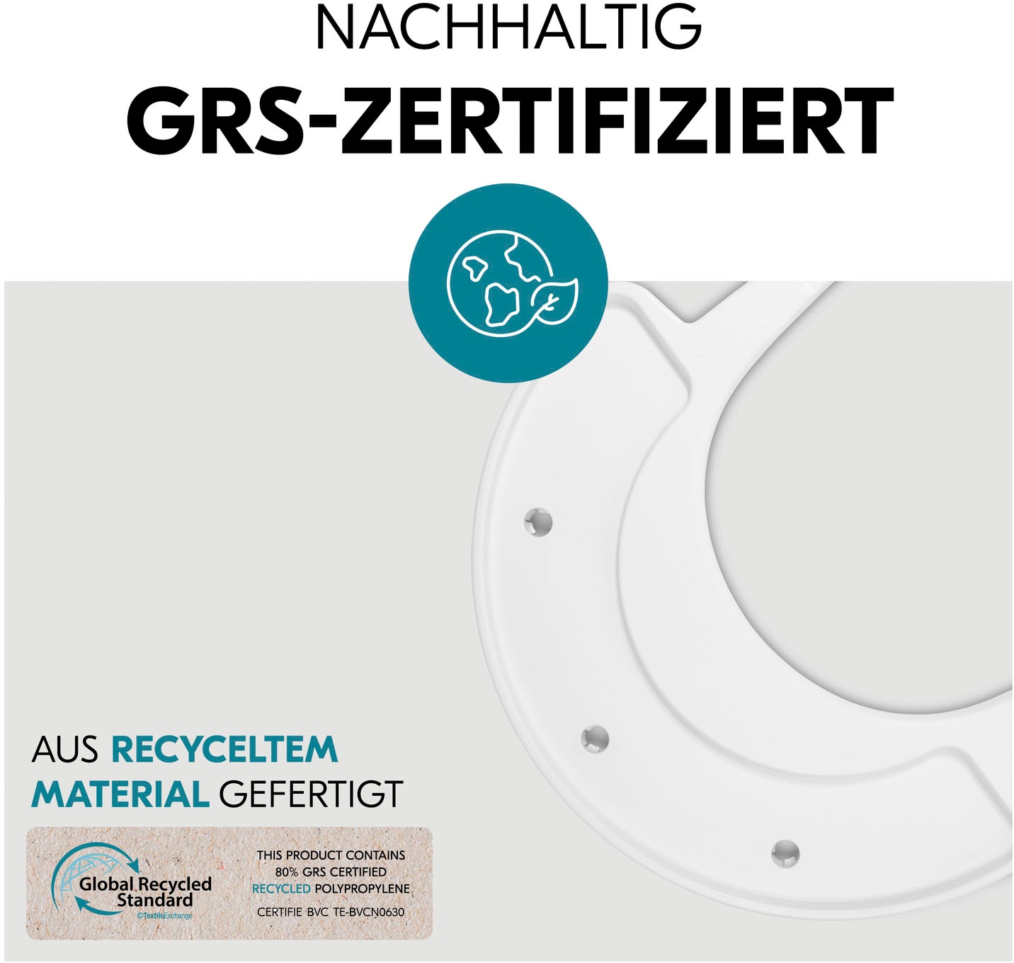 Hauck Plateau de chaise haute »Arketa Play Tray, White«