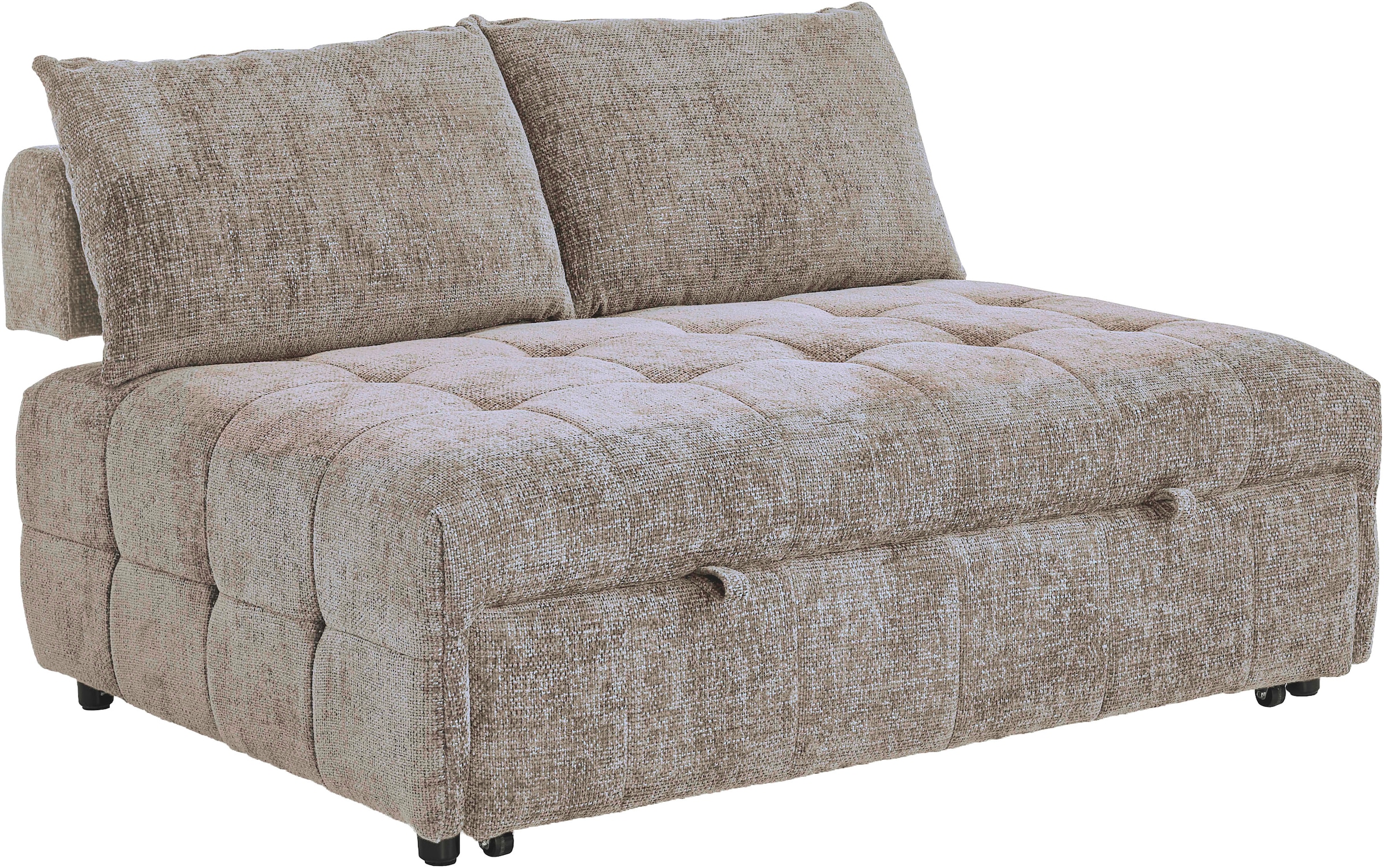 ATLANTIC home collection Canapé-lit »Kuno, B:140cm« 2-Sitzer Schlafsofa mit Sitztiefenverstellung (2x)