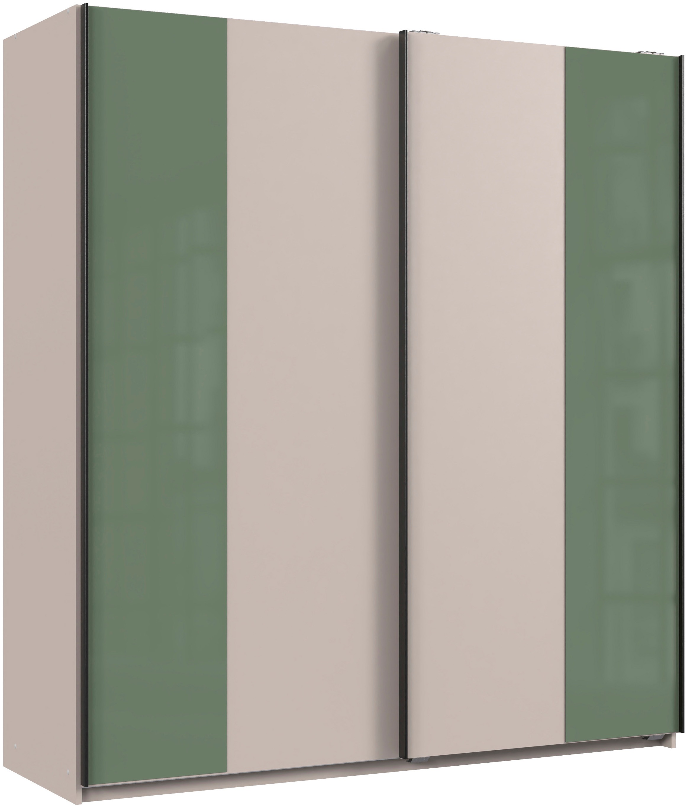 Image of Wimex Schwebetürenschrank "ABERDEEN in der Breite 180cm, mit farblichen Glaselementen"