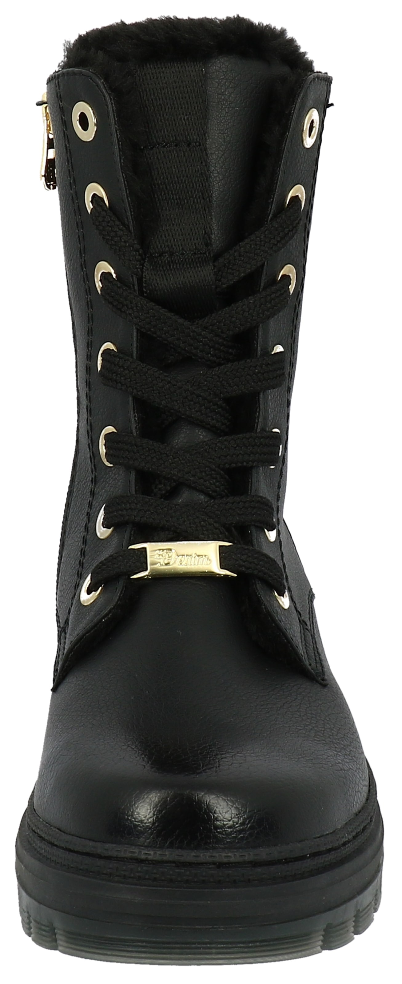 TOM TAILOR Bottines à lacets  Winterstiefel mit Logoprägung an der Ferse