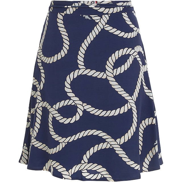 Tommy Hilfiger Minirock »VIS ROPE PRINT SHORT SKIRT«, in feminin  ausgestellter Passform Commander simplement