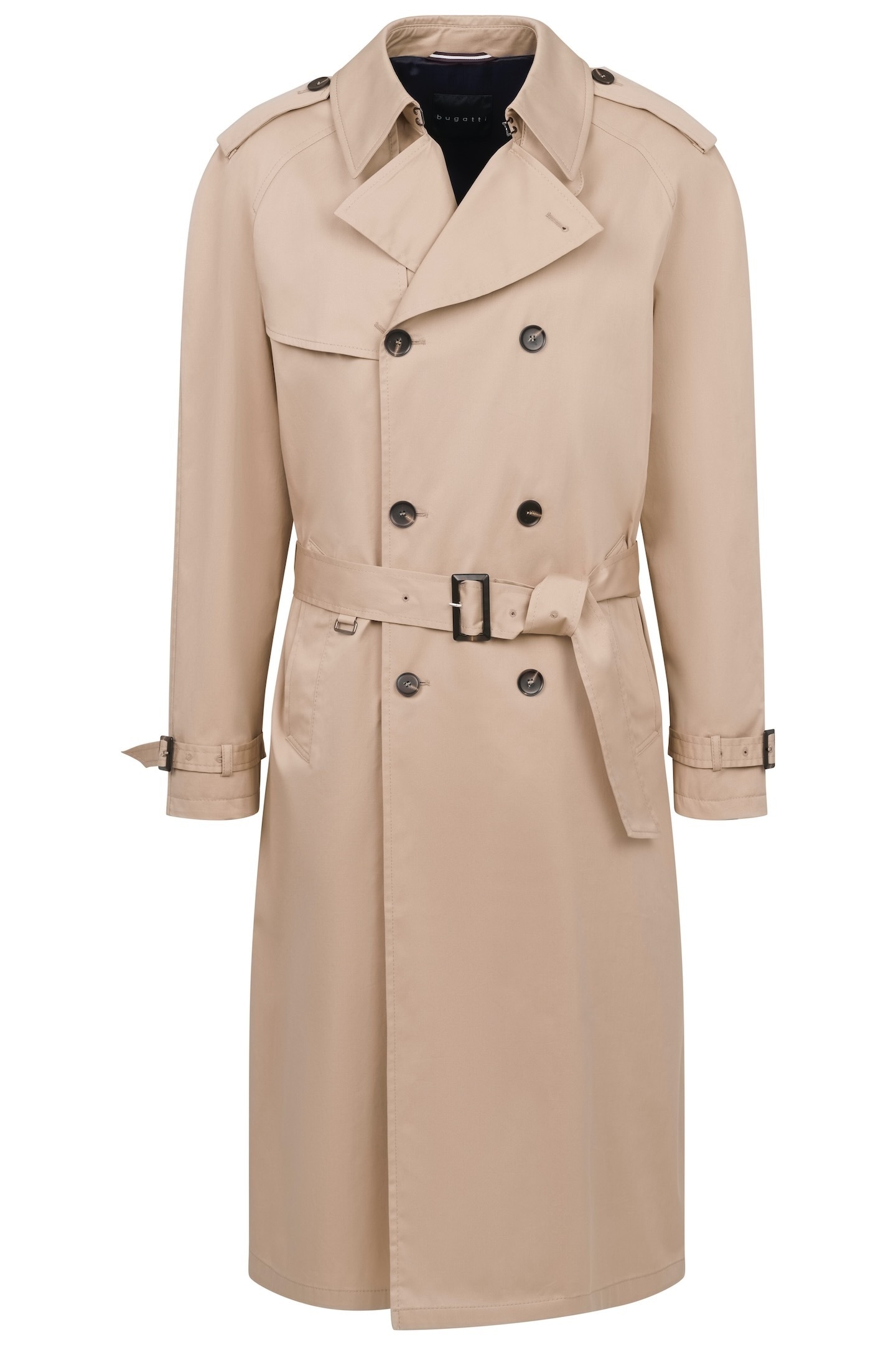 bugatti Trenchcoat, mit Bindegurt & Hemdkragen