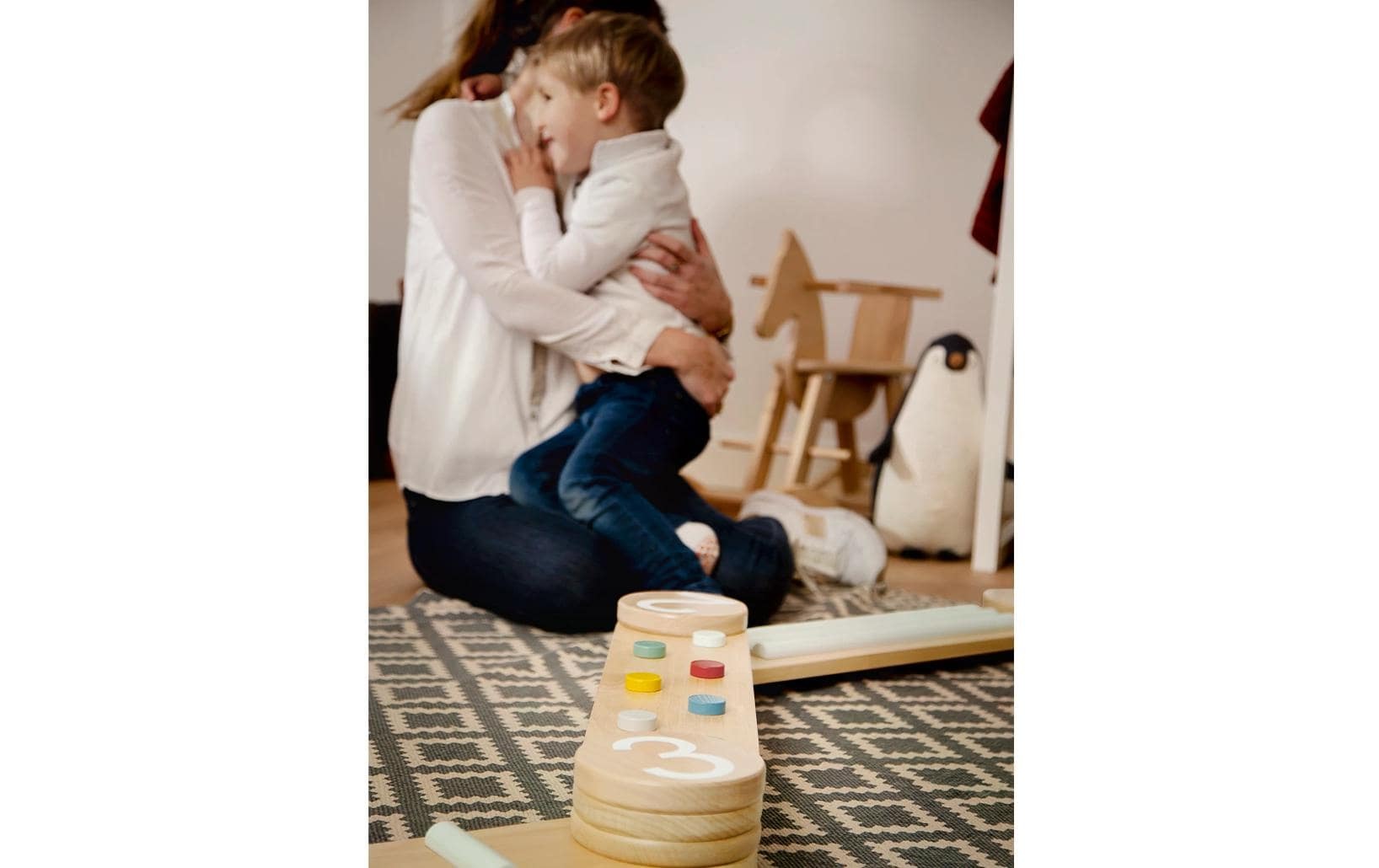 Lernspielzeug »Pinolino Balance Parcours «Kari» 9-teilig«, Holzart: Buche