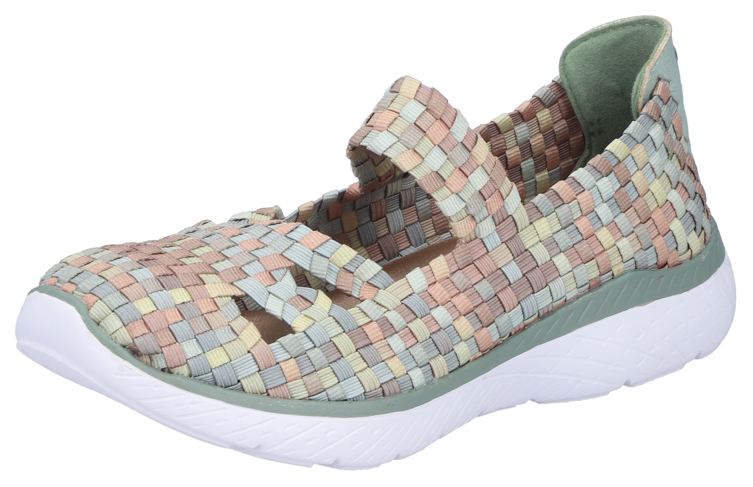 Image of Rieker Riemchenballerina Slipper, Schlupfschuh mit MemoSoft-Innensohle