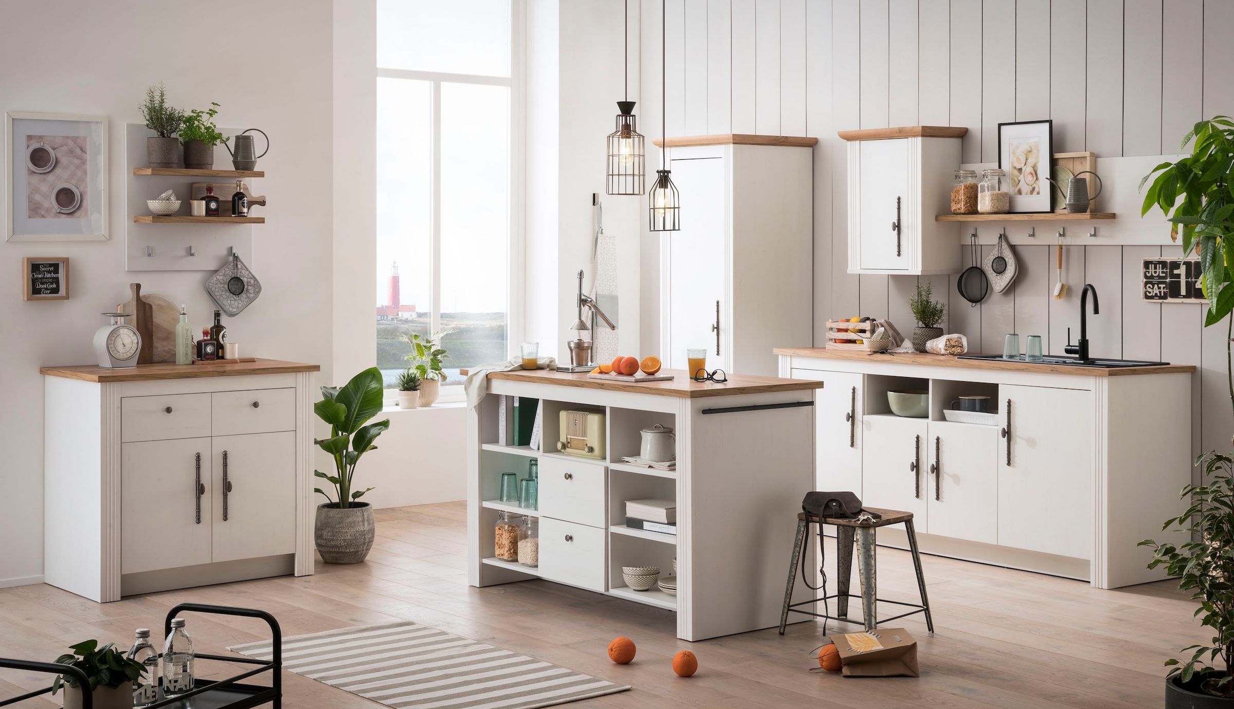 GOODproduct Küche »KS-Westminster« Breite 366 cm, ohne E-Geräte