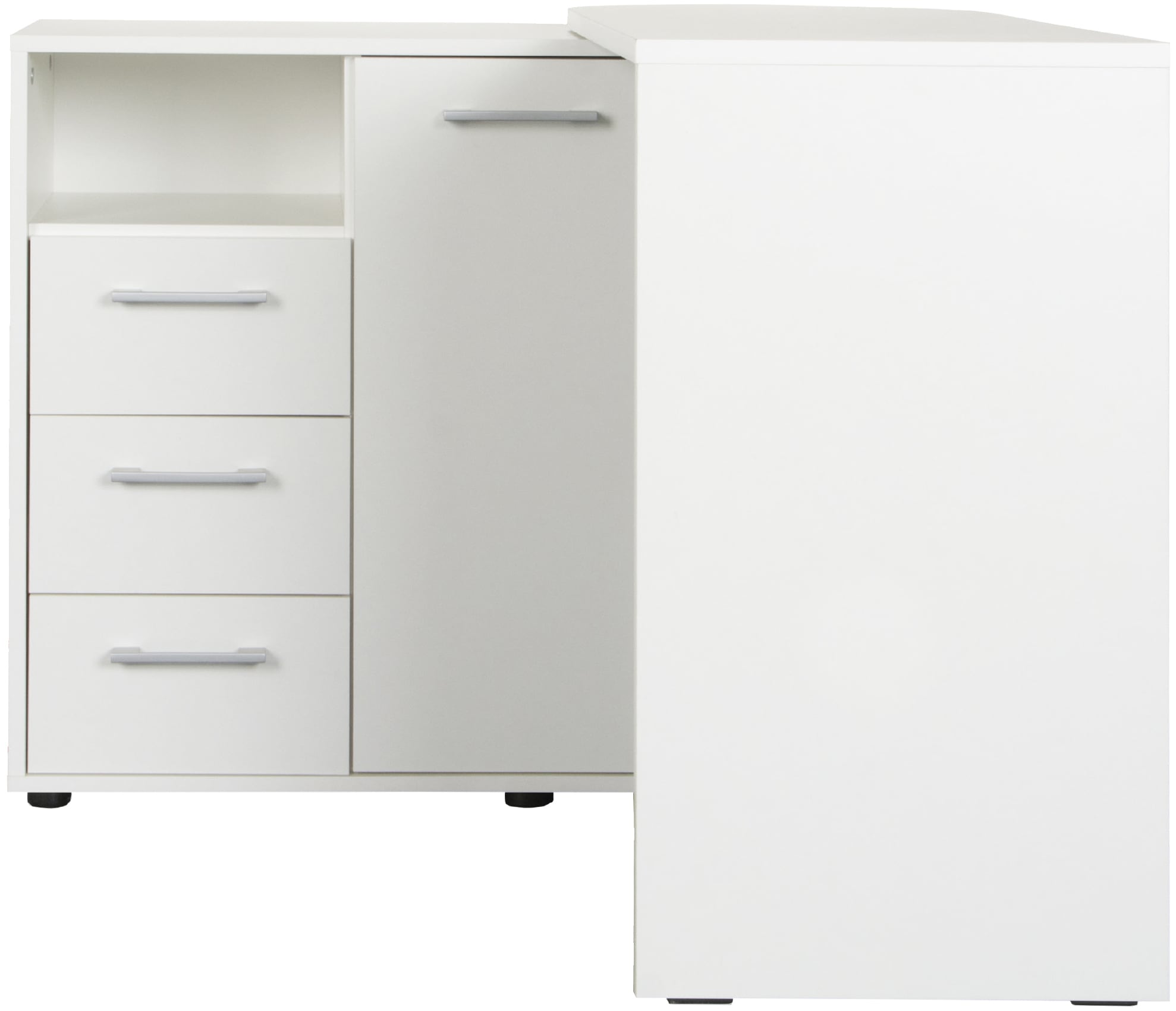 VOGL Möbelfabrik Schreibtisch »1246 mit schwenkbarer Tischplatte«, platzsparend, Breite 98-149 cm, Made in Germany