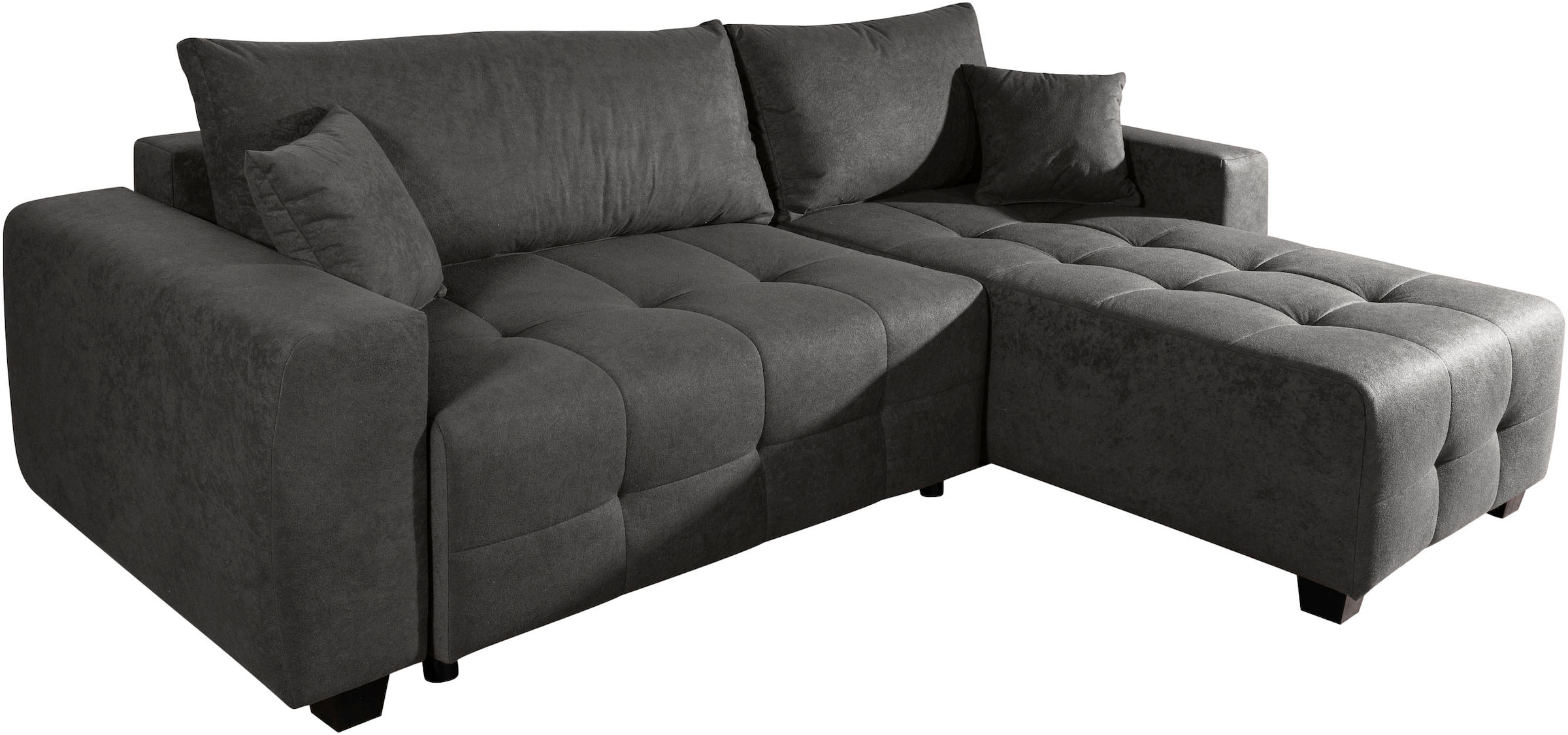 GOODproduct Ecksofa »Bella Couch L-Form, B: 234 cm, Zierkissen inklusive« optional Schlaffunktion & Bettkasten, Wohnkomfort