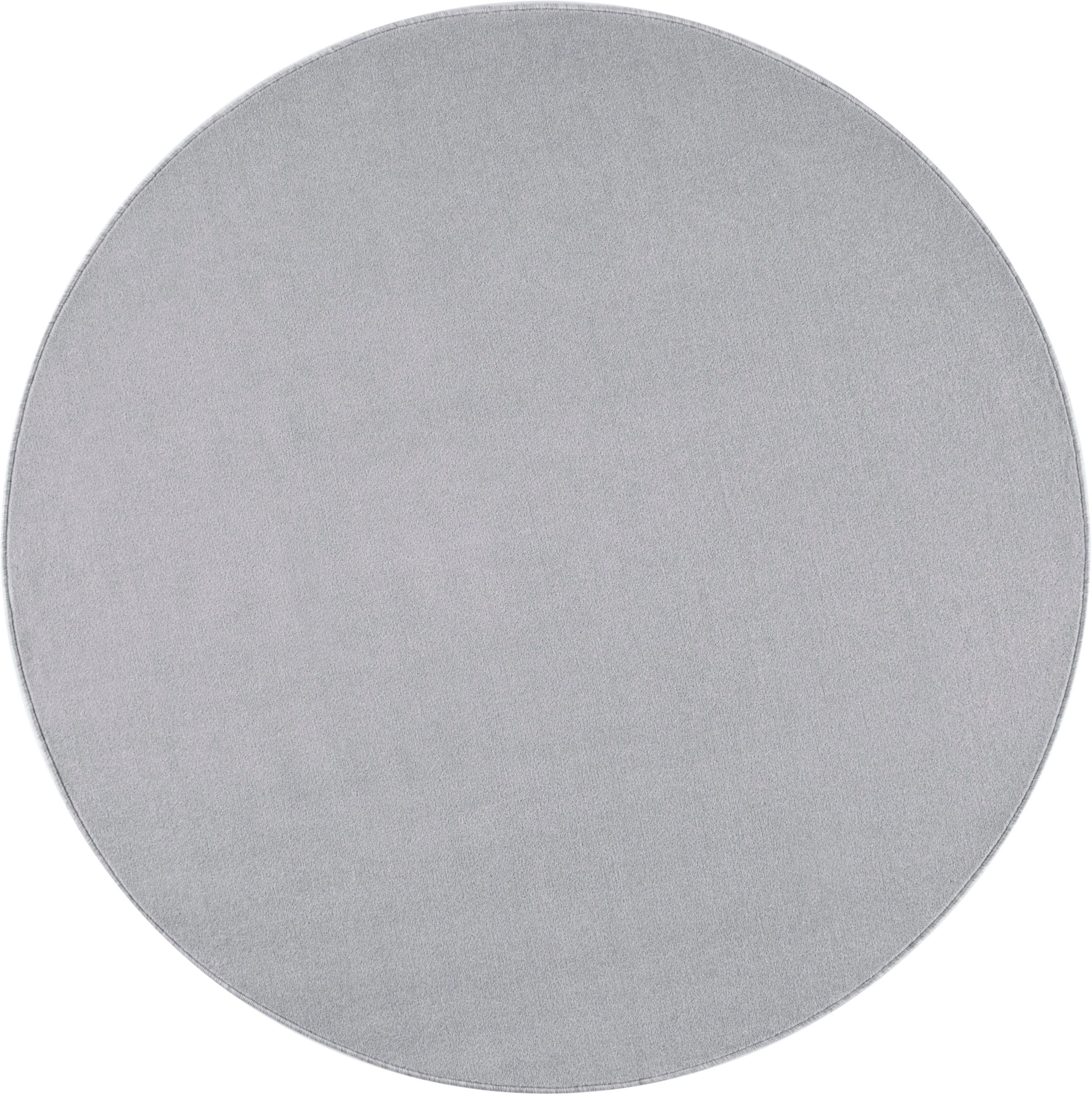 HANSE Home Teppich »Shashi«, rund, 8,5 mm Höhe, Kurzflor, Unifarben, Teppich, Weich, Esszimmer, Kinderzimmer, Flur