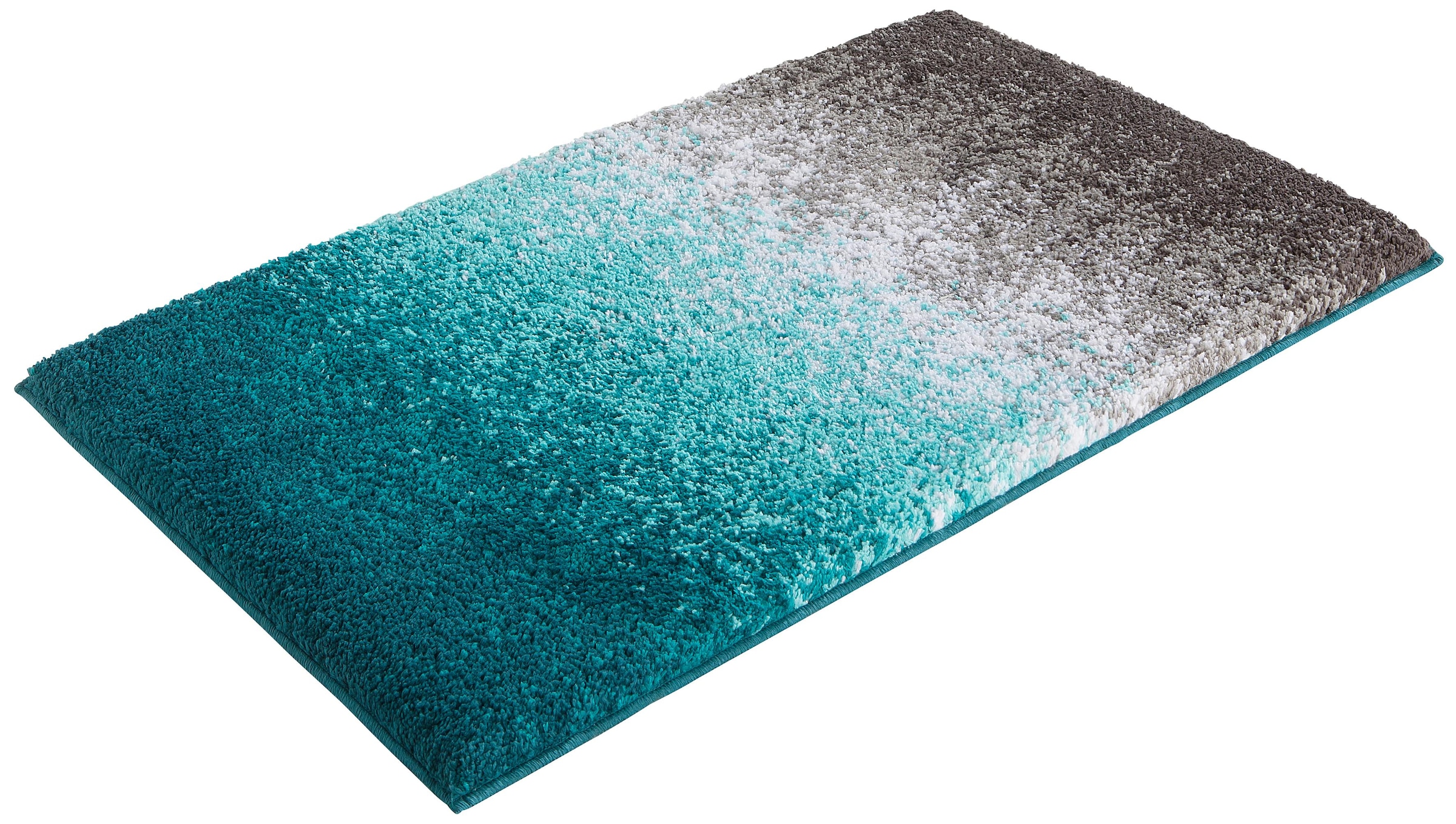 my home Badematte »Elif, Badvorleger, Badezimmer Teppich«, rutschhemmend beschichtet, fussbodenheizungsgeeignet-schnell trocknend-strapazierfähig, Ombré-Look, Badteppich, Badematten auch als 3 teiliges Set erhältlich